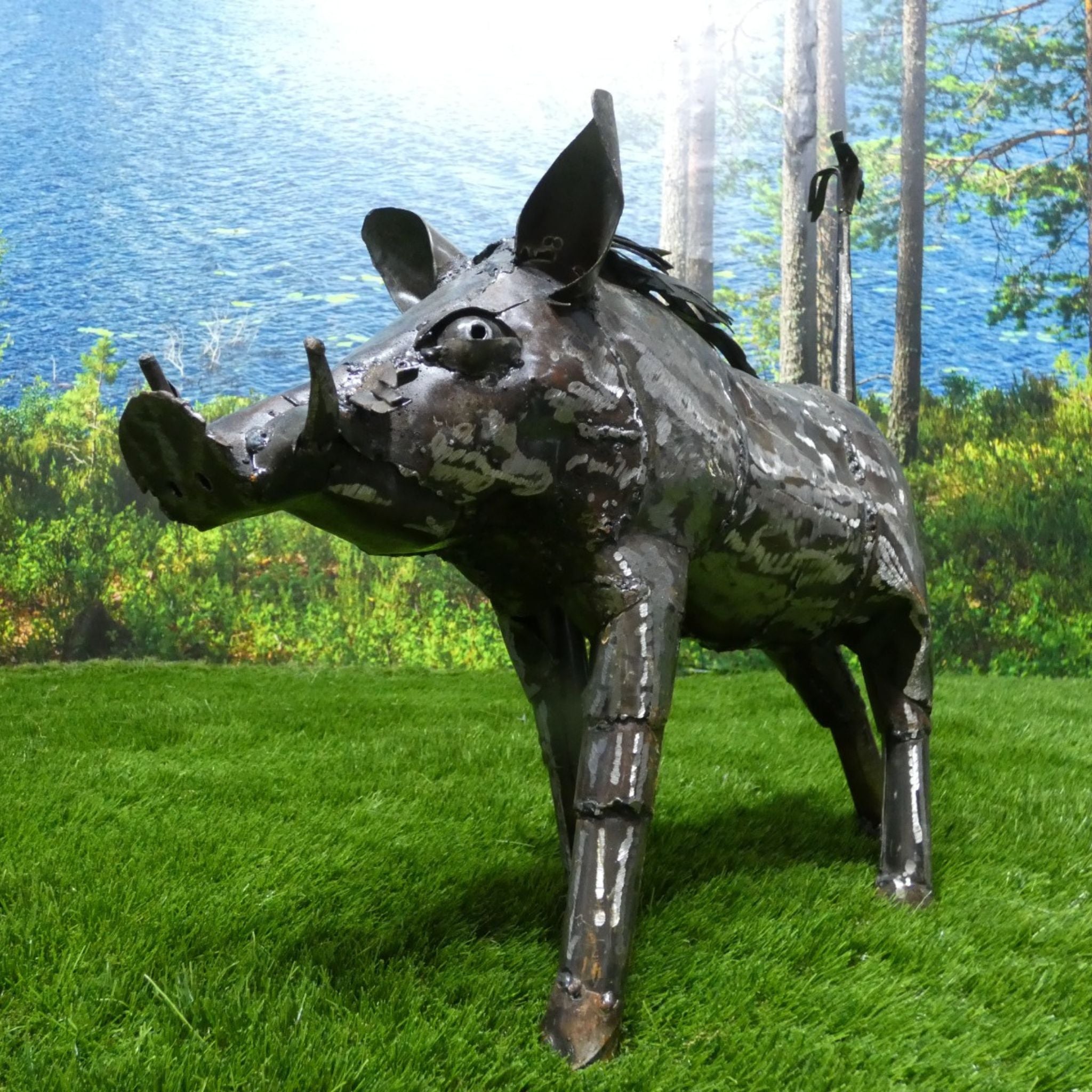 Natural Warthog - Pangea Sculptures