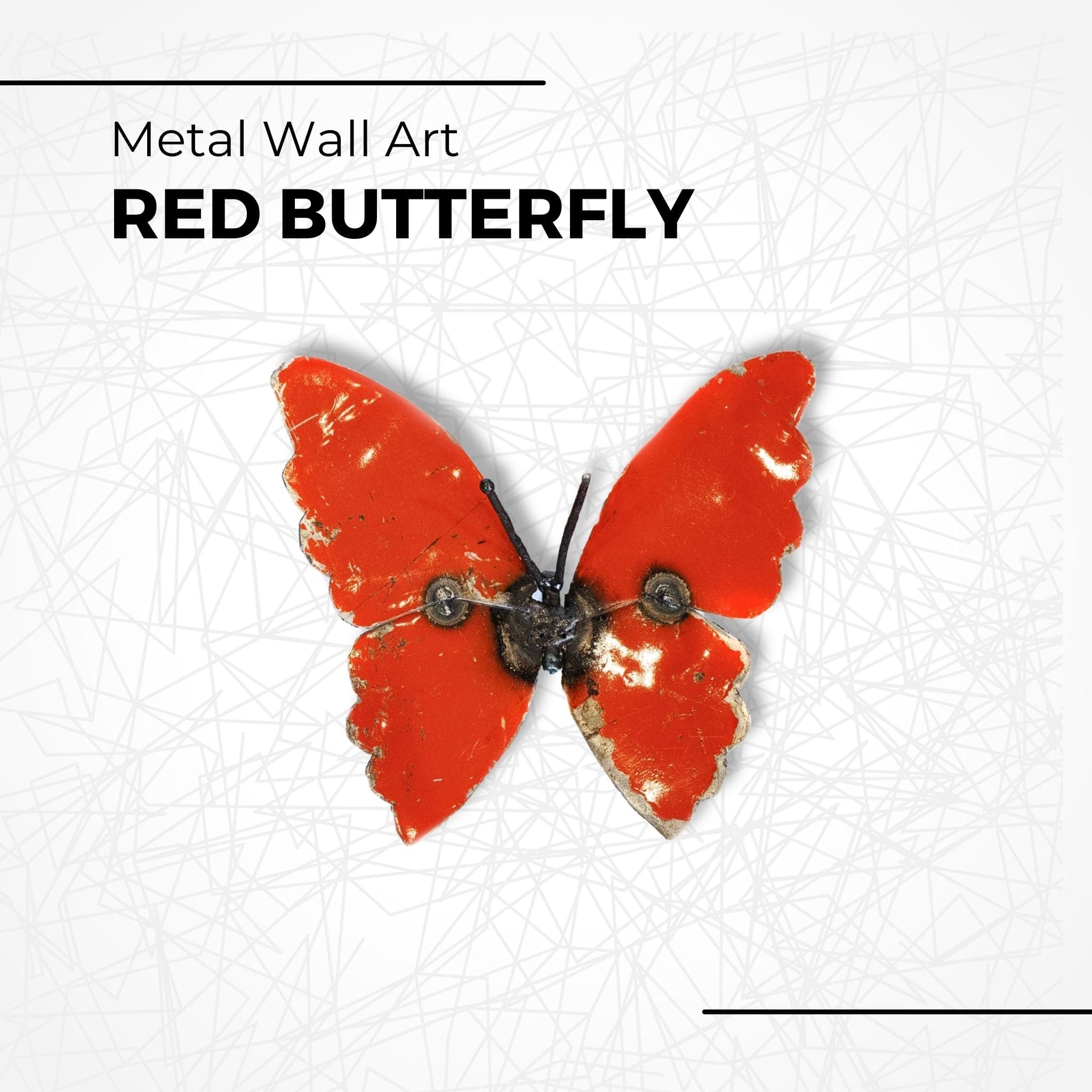 Painted Butterfly - Pangea Sculptures