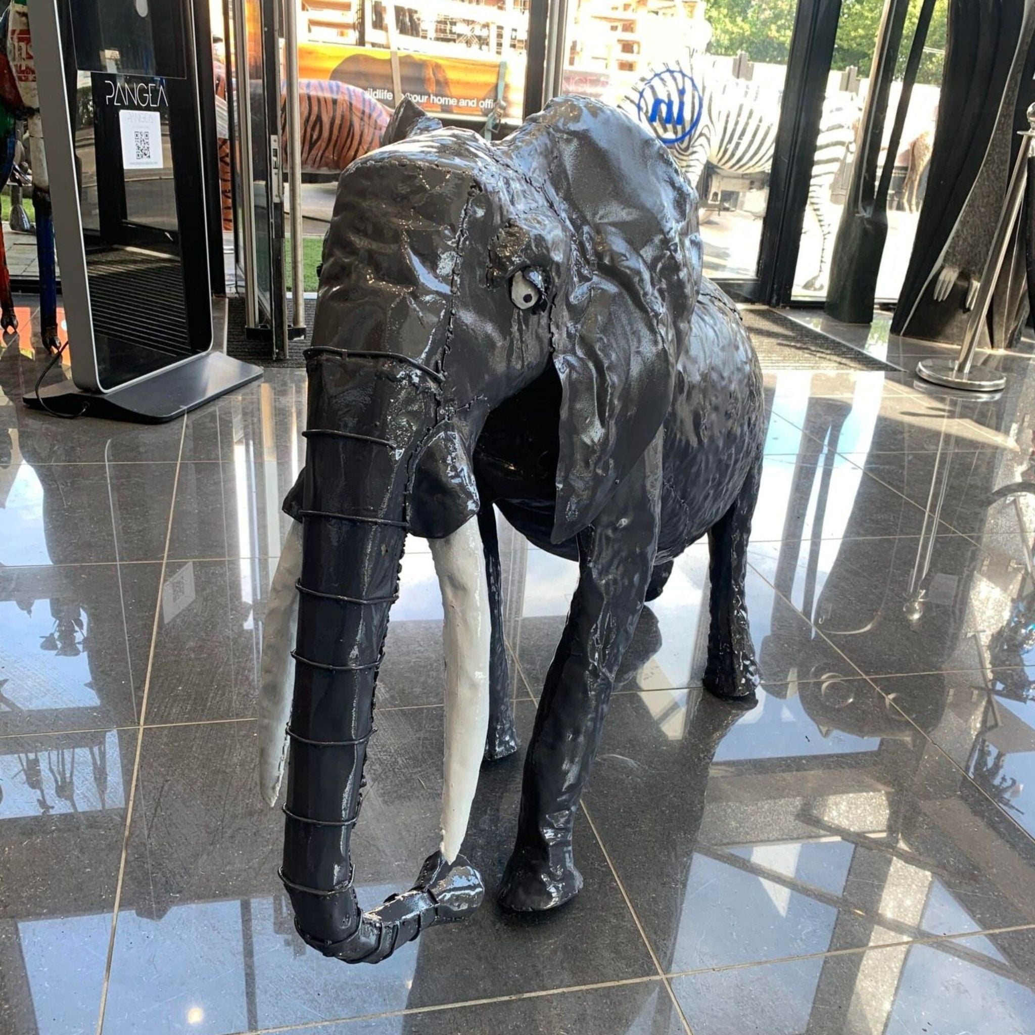 Painted Elephant - Pangea Sculptures