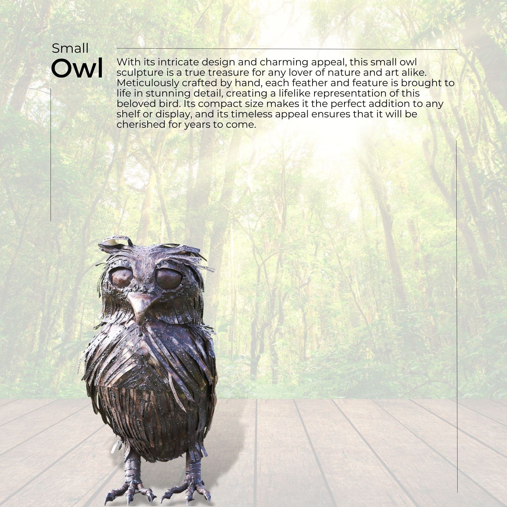 Small Owl - Pangea Sculptures
