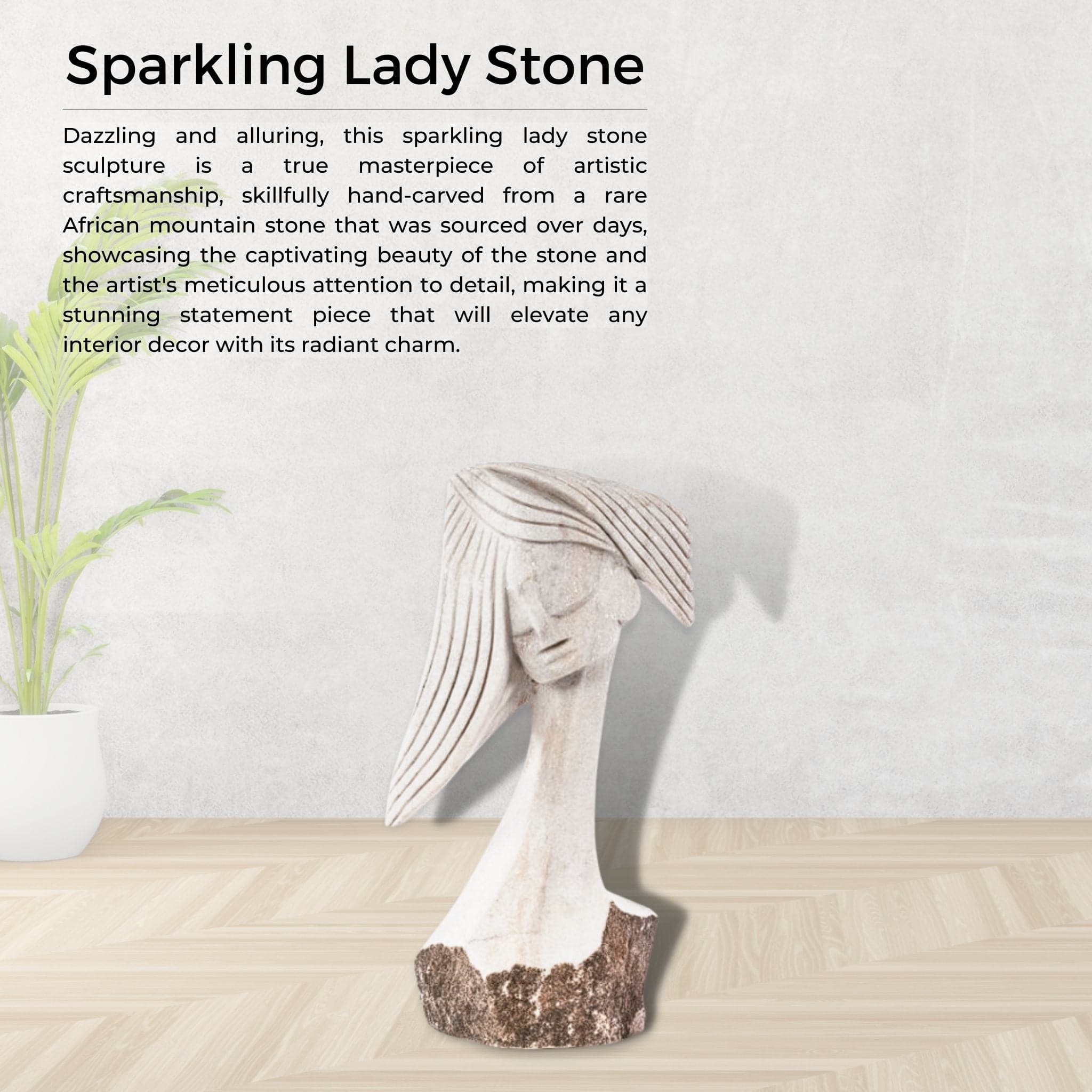Sparkling Lady Stone - Pangea Sculptures