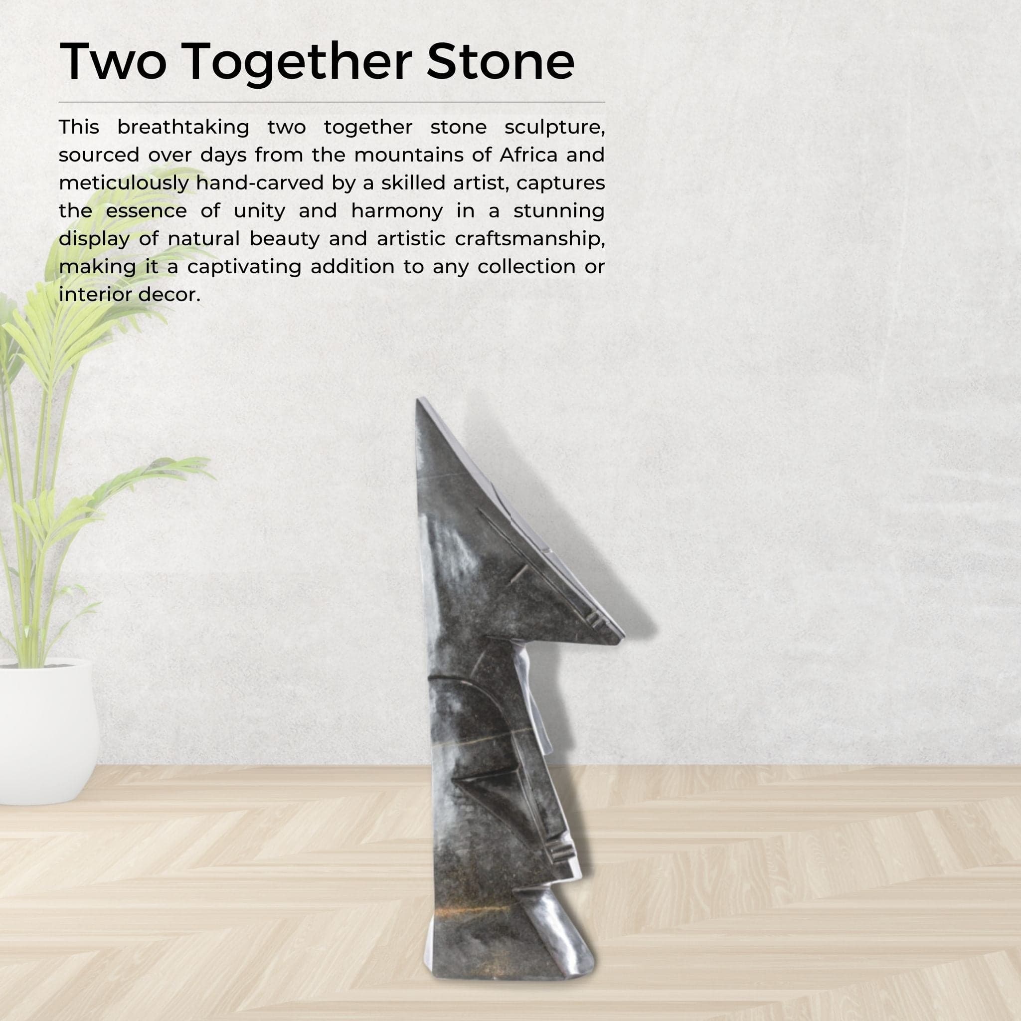 Two Together Stone - Pangea Sculptures