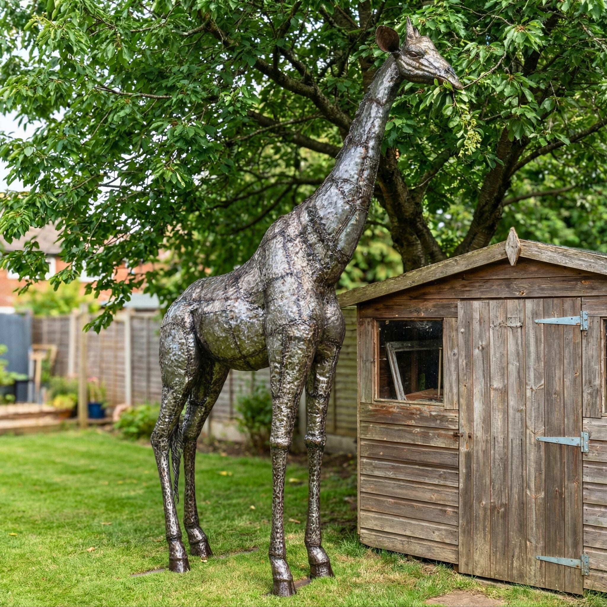 Giraffe Metal Sculpture 11ft