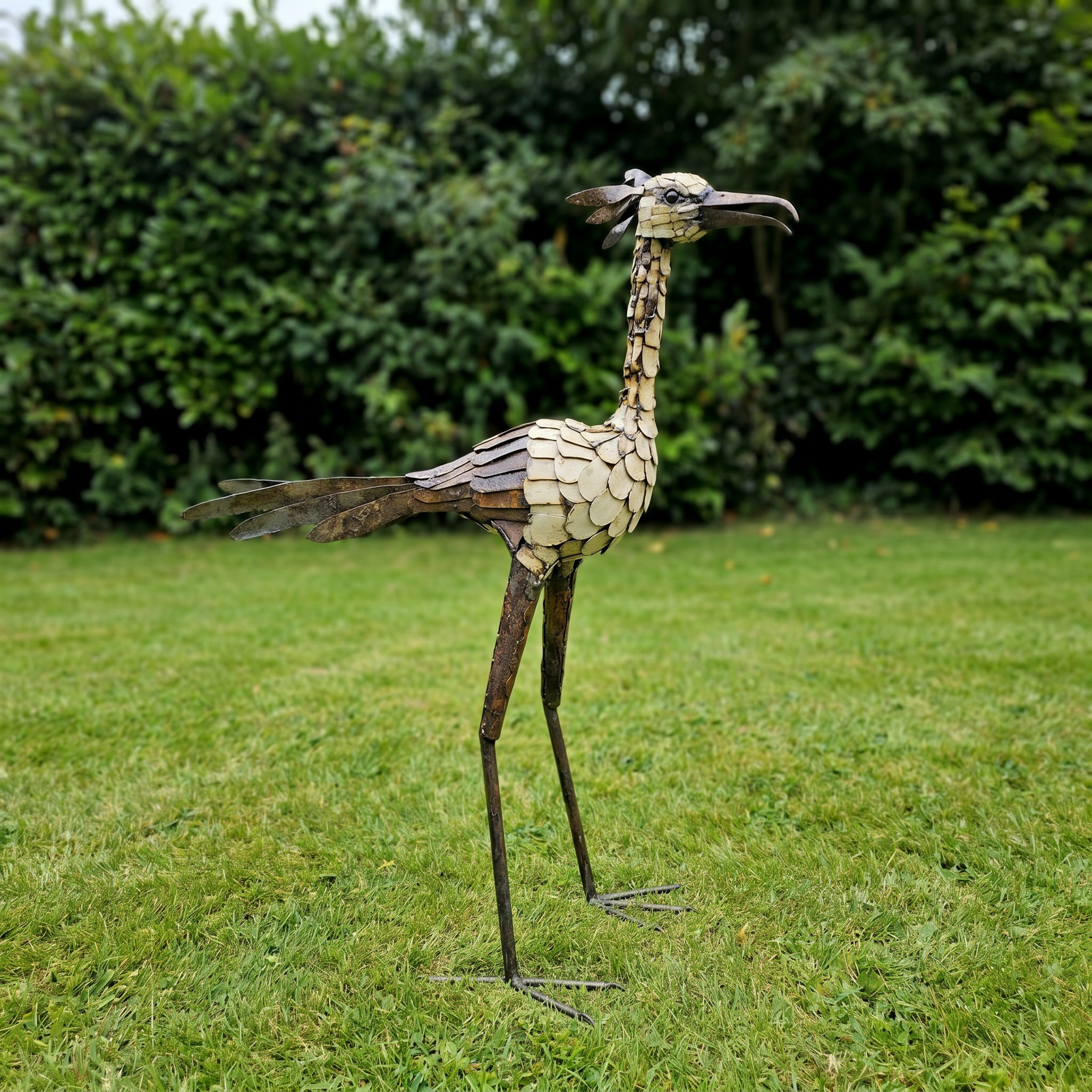 White Secretary Metal Sculpture