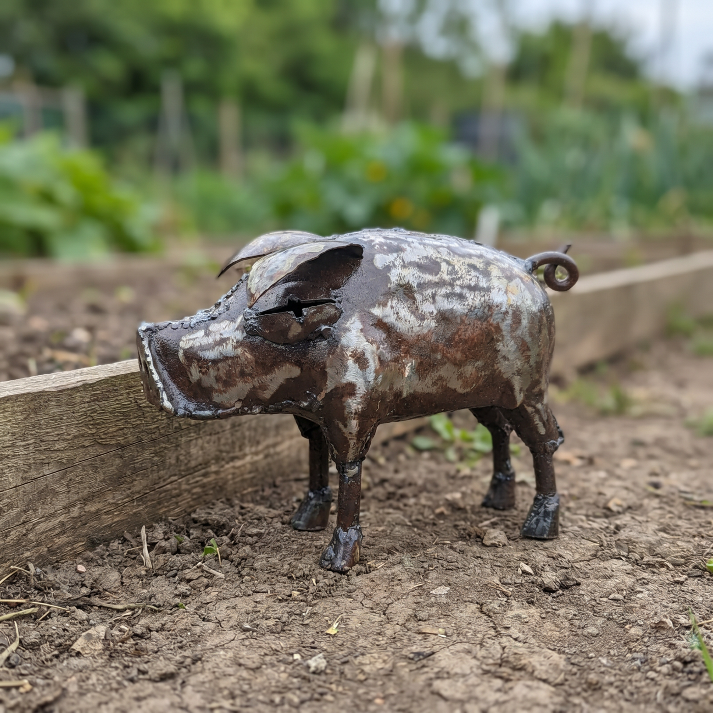 Pig Metal Sculpture - Small