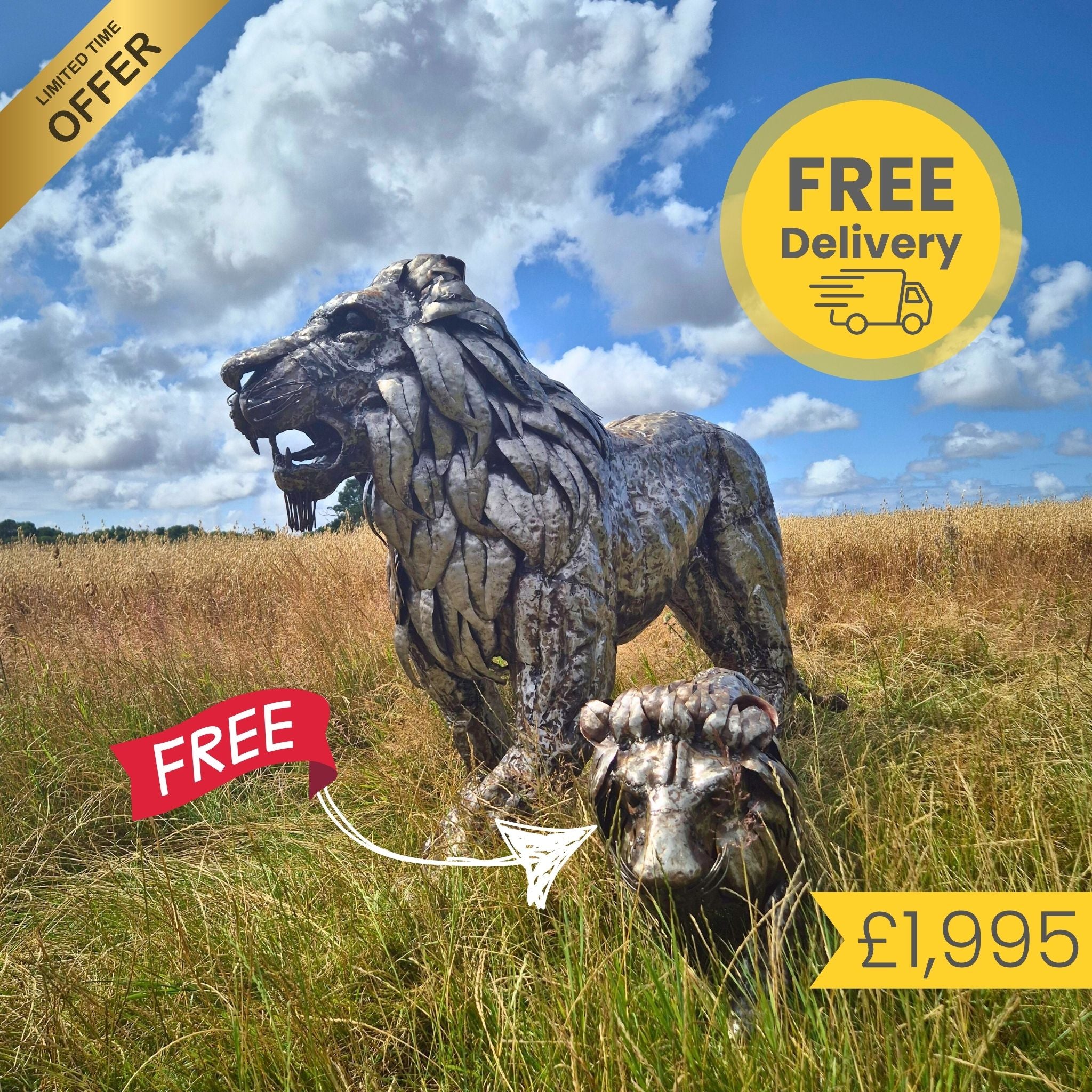 Lion Sculpture Bundle - Special Offer
