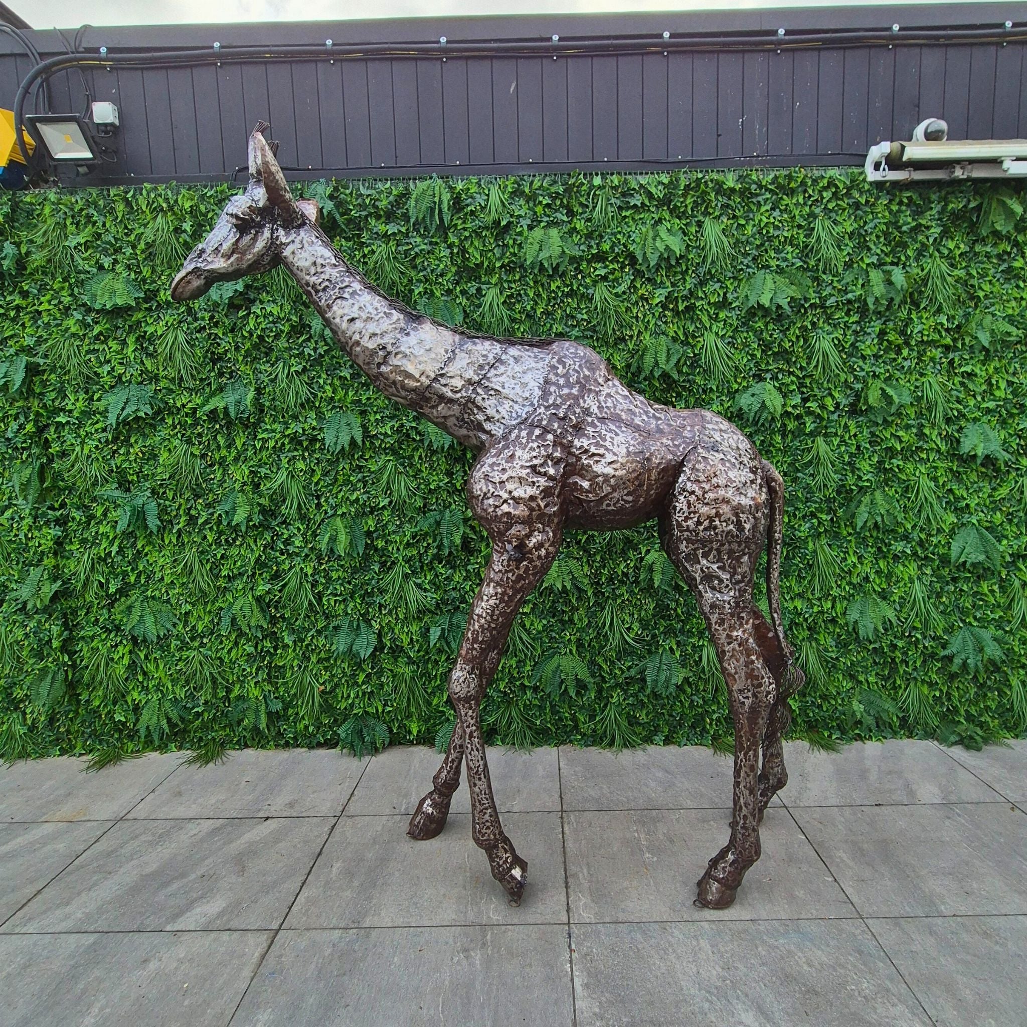 Giraffe Metal Sculpture 8ft