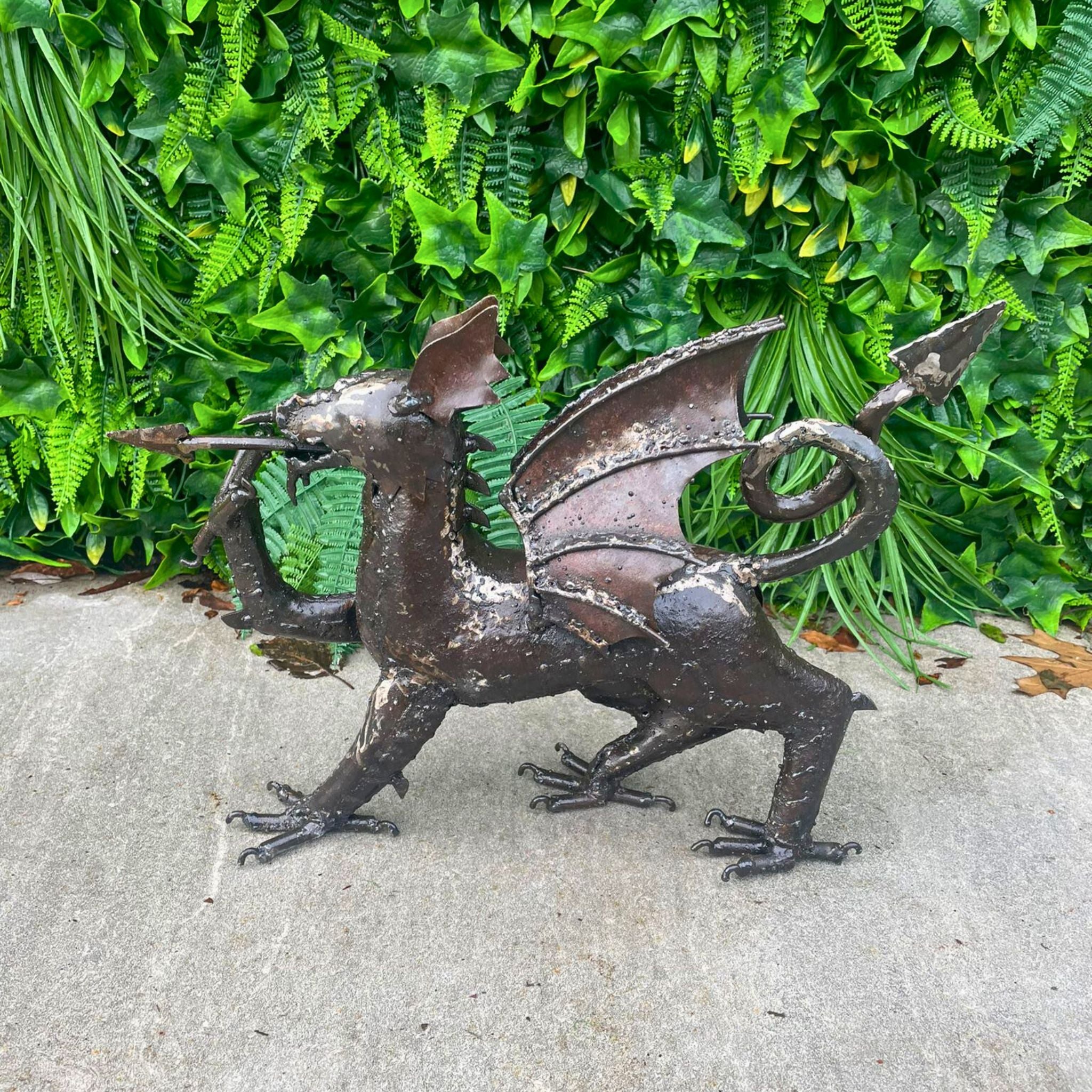 Welsh Dragon Metal Sculpture