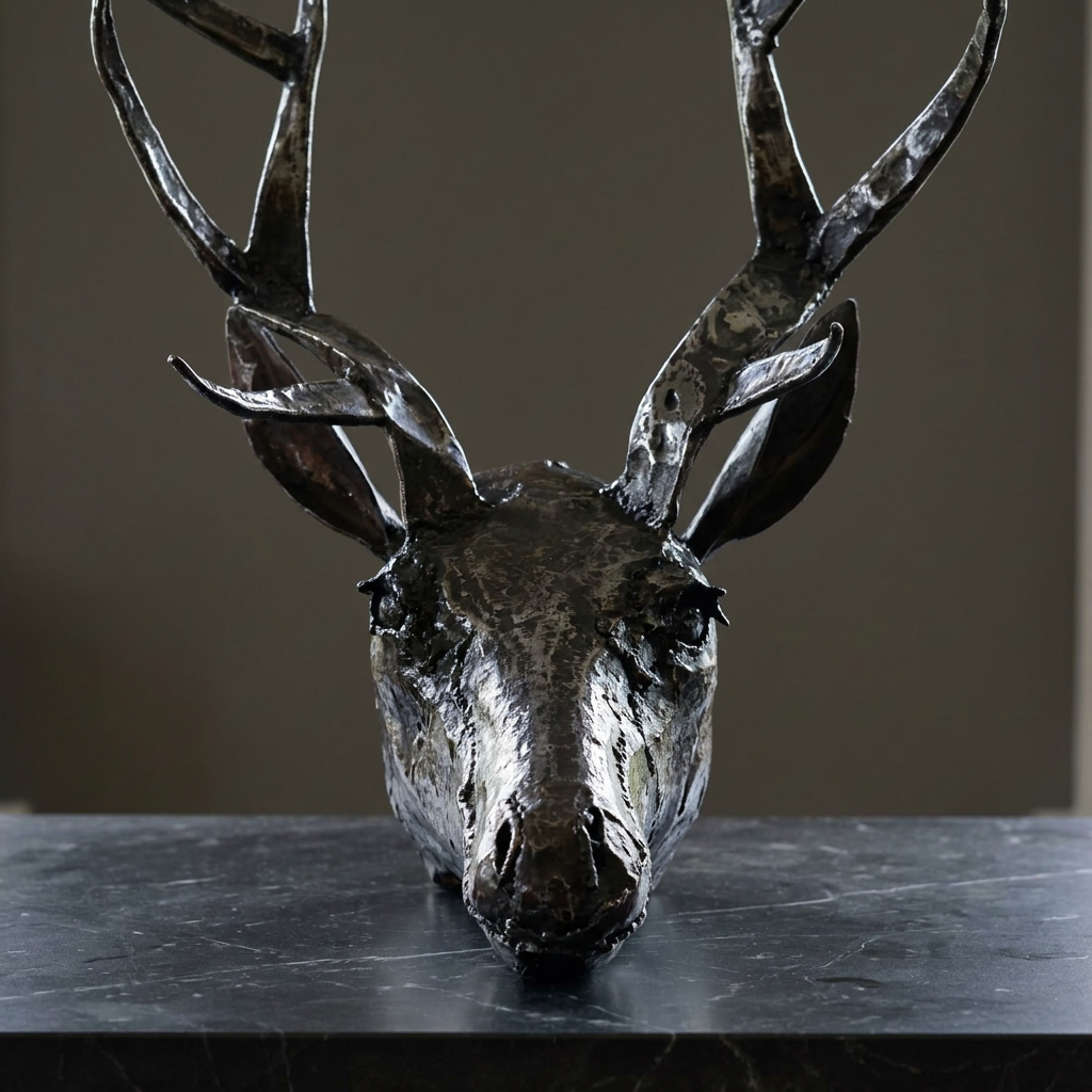 Stag Head Sculpture
