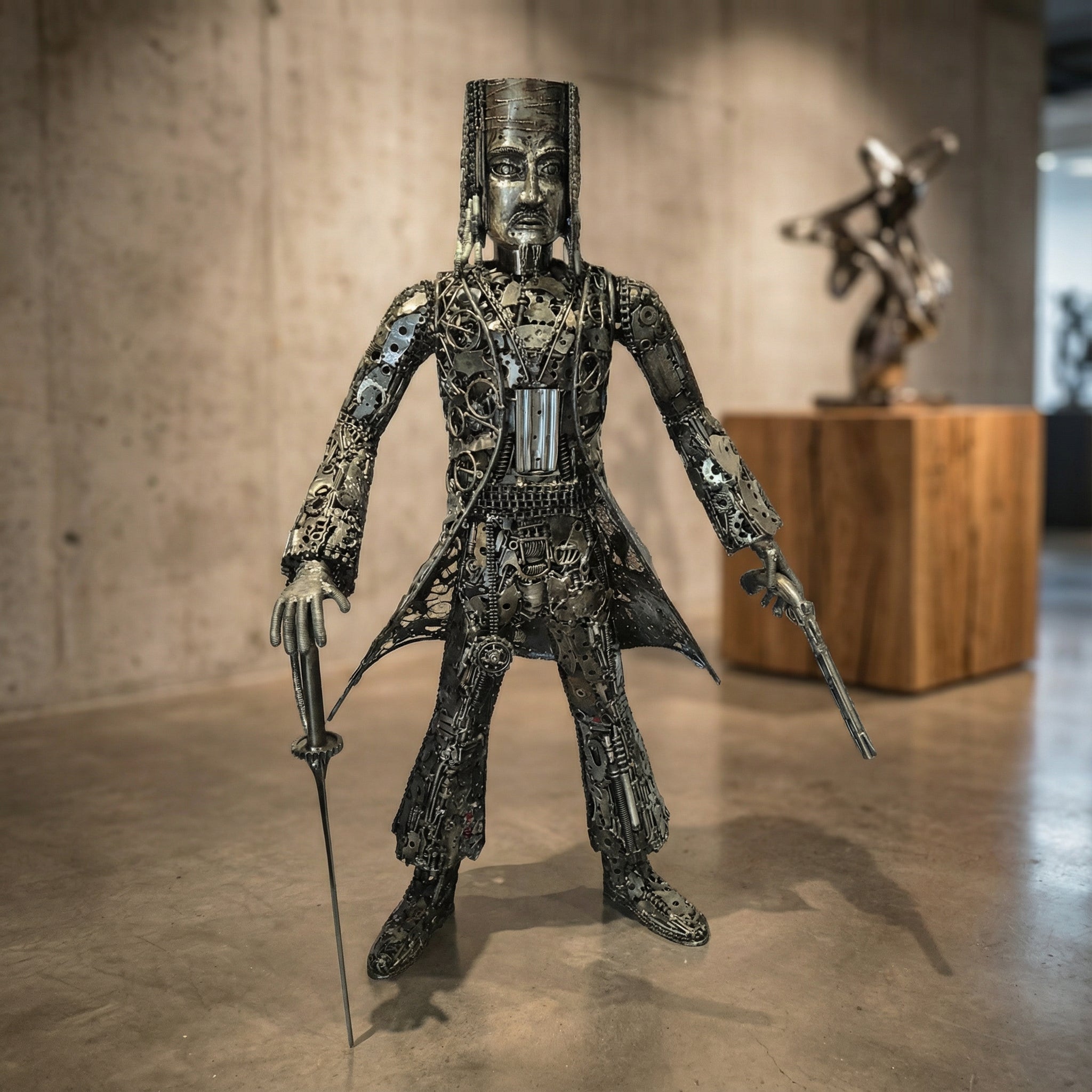 Cpt. Jack Sparrow - Life Size Metal Sculpture