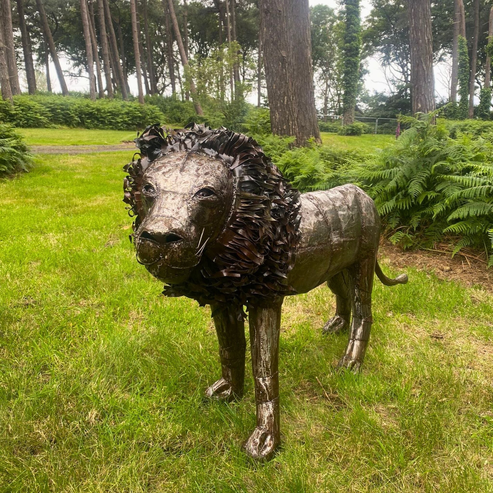 Lion Metal Sculpture 3.6ft