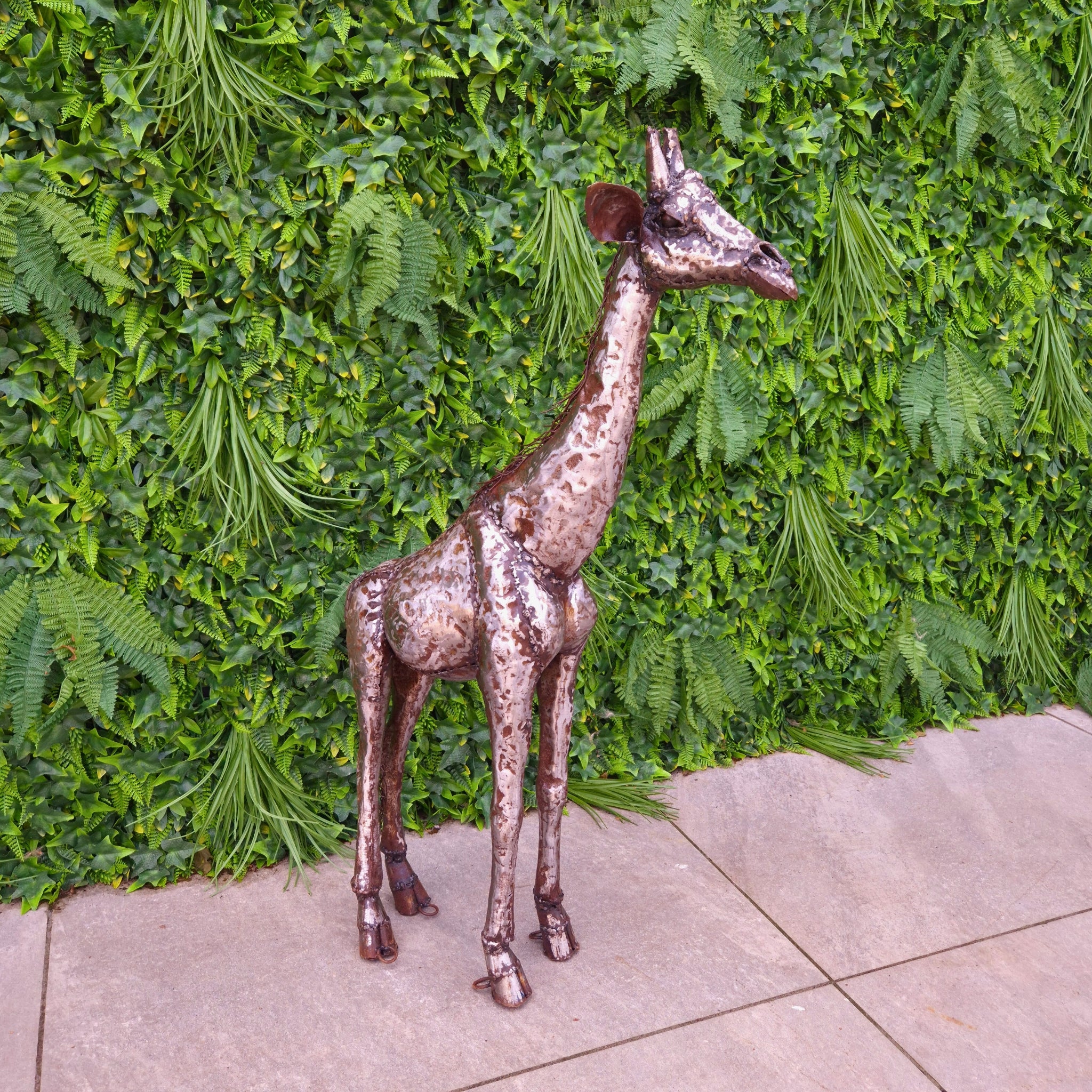 Giraffe Metal Sculpture 3ft