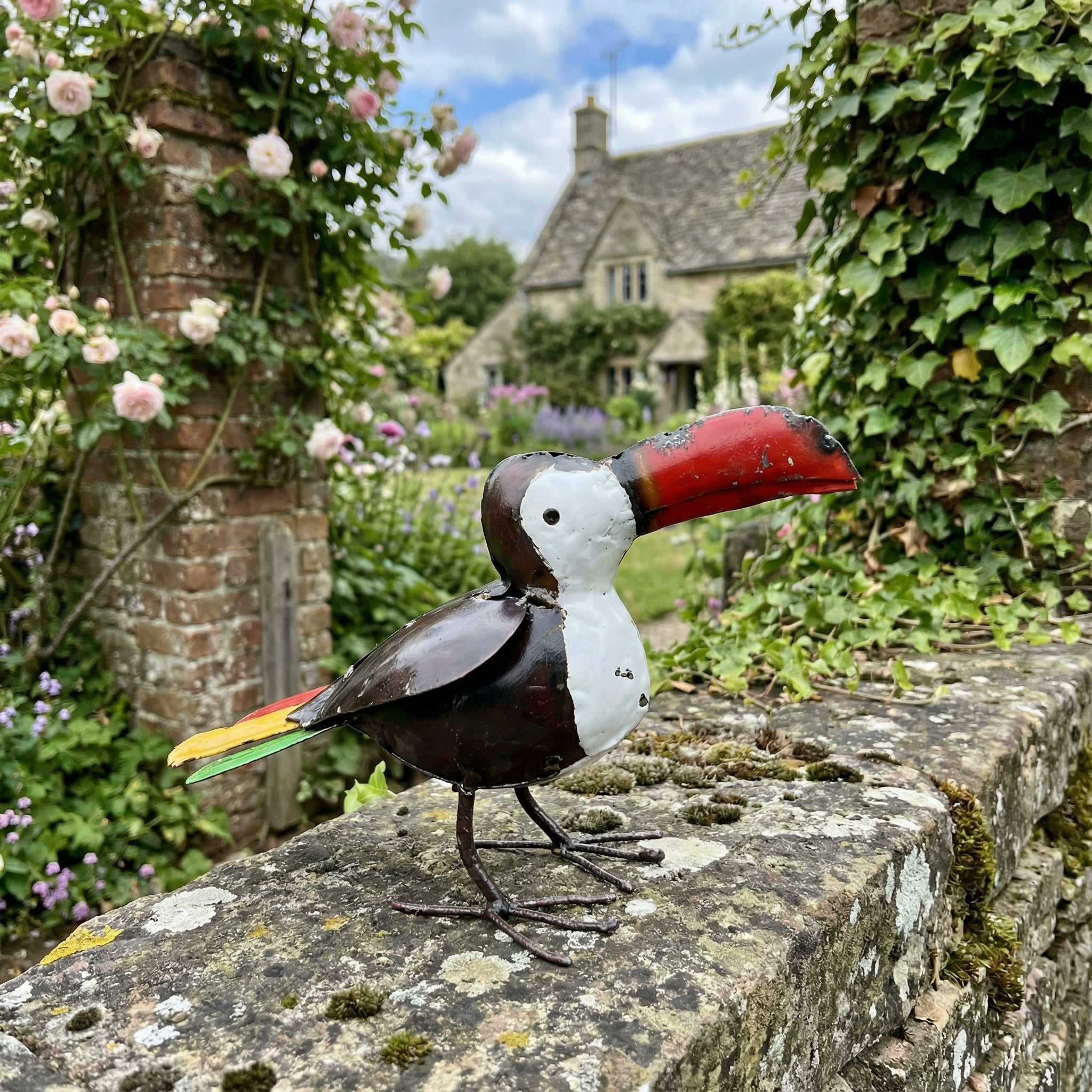 Black Toucan Metal Sculpture