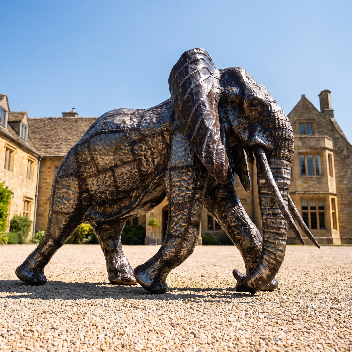 Elephant Metal Sculpture 6ft