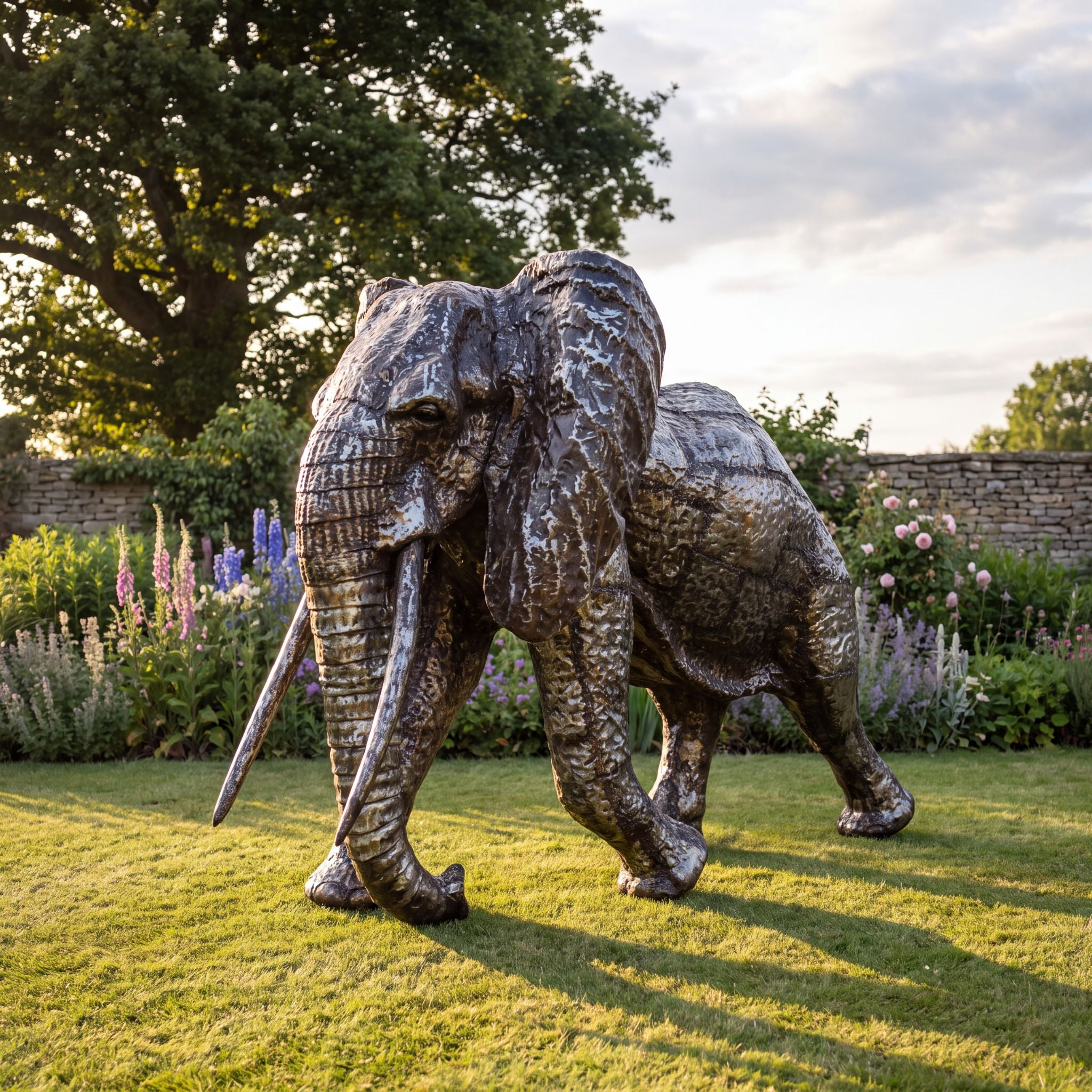 Elephant Metal Sculpture 6ft