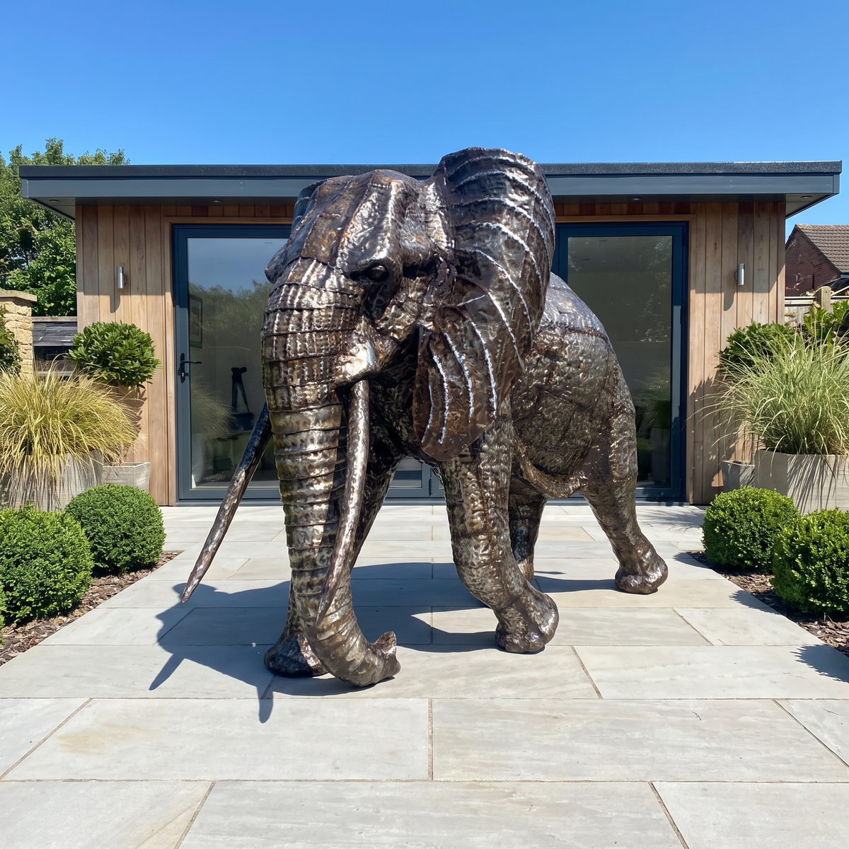 Elephant Metal Sculpture 6ft