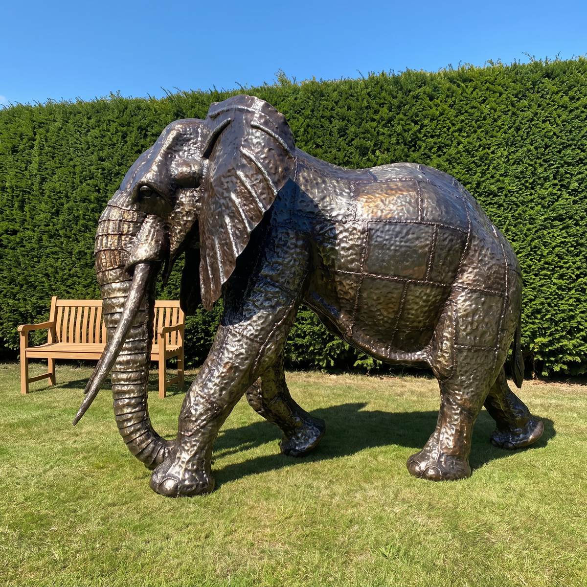 Elephant Metal Sculpture 6ft
