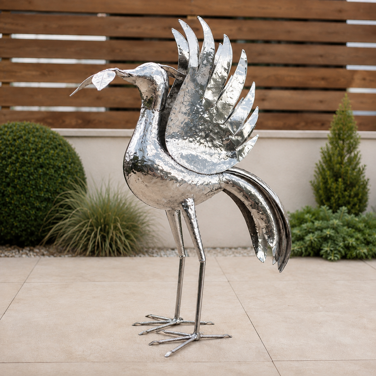 3ft Liver bird - Chrome