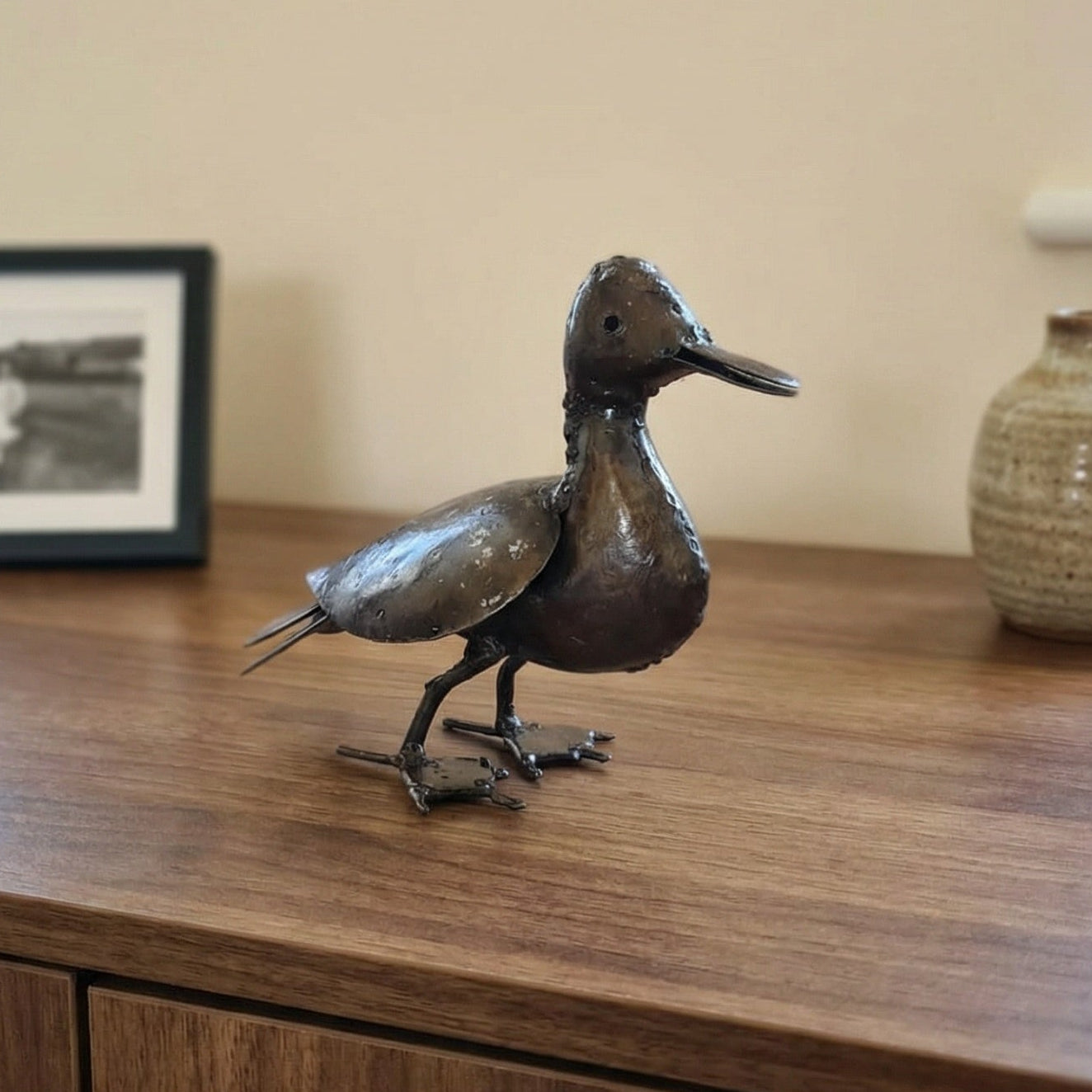 Duckling Metal Sculpture