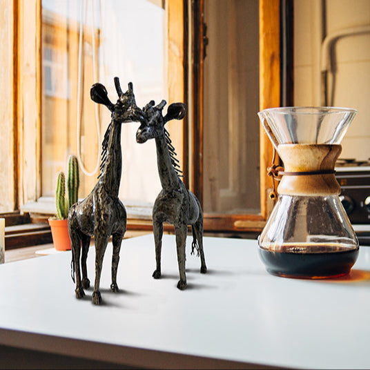 Giraffe Metal Sculpture 1ft