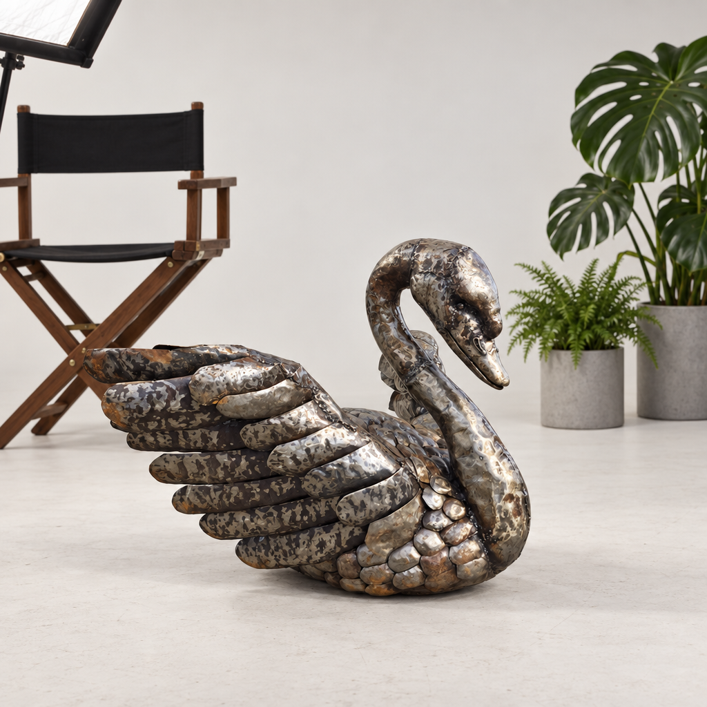 Swan Sculpture - Wings Out