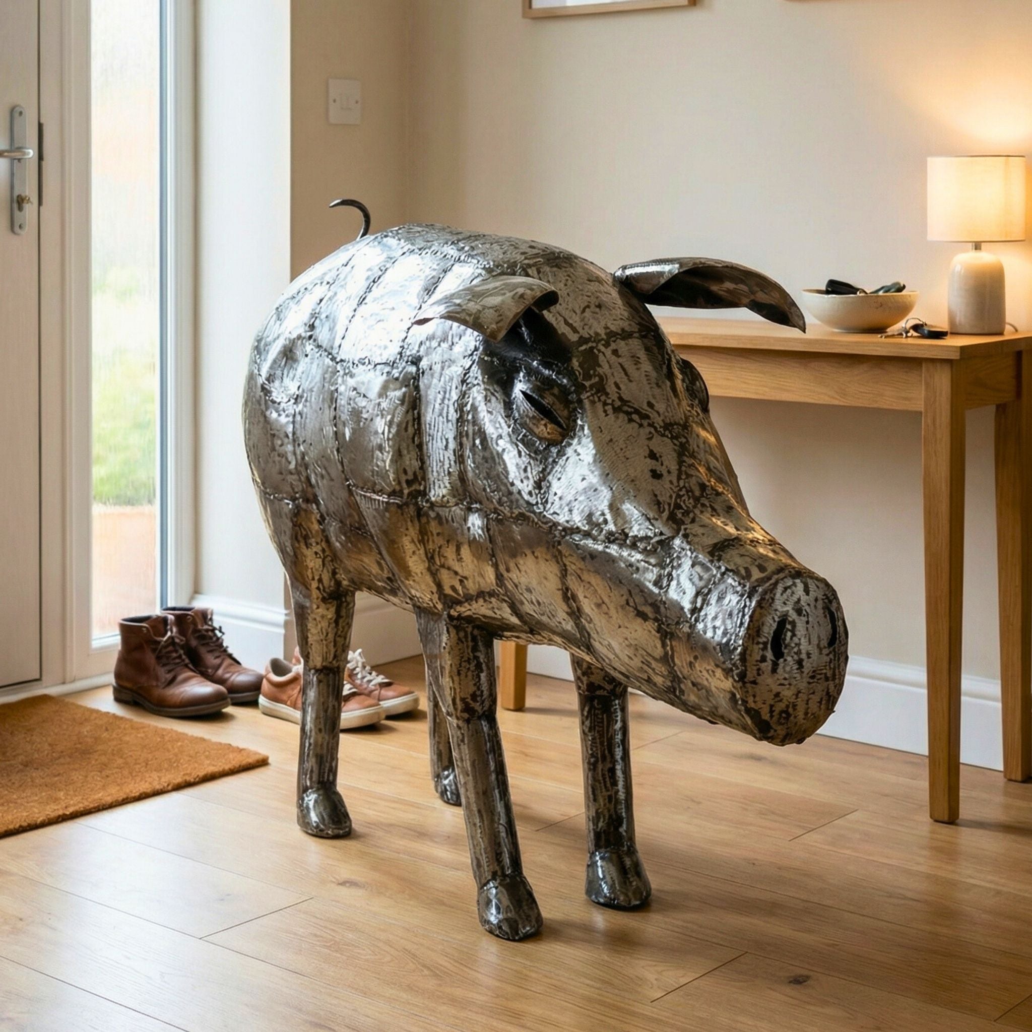 Pig Metal Sculpture