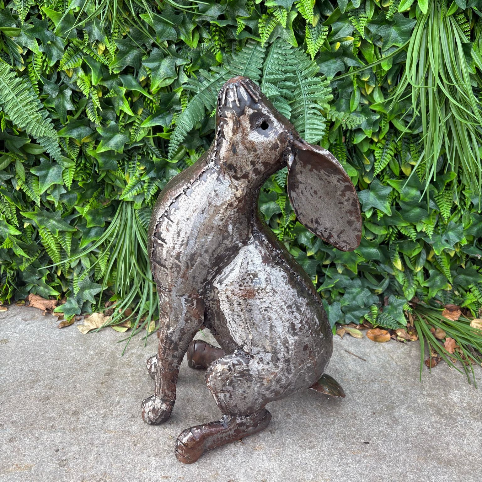 Stretching Hare Sculpture