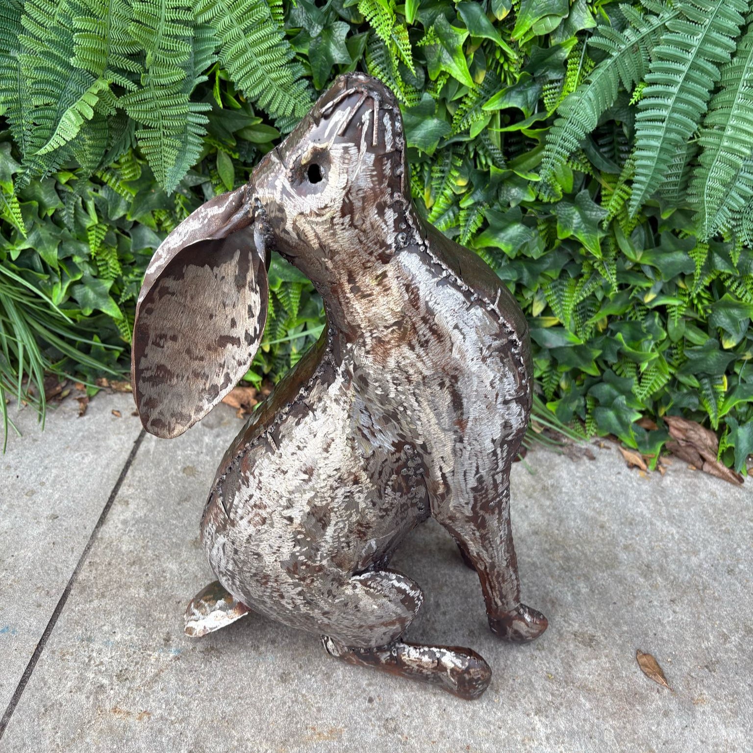 Stretching Hare Sculpture