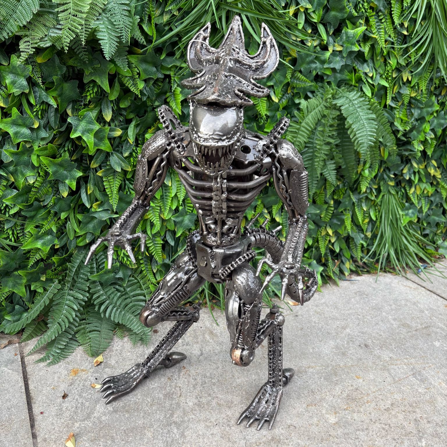 27" Alien Metal Sculpture