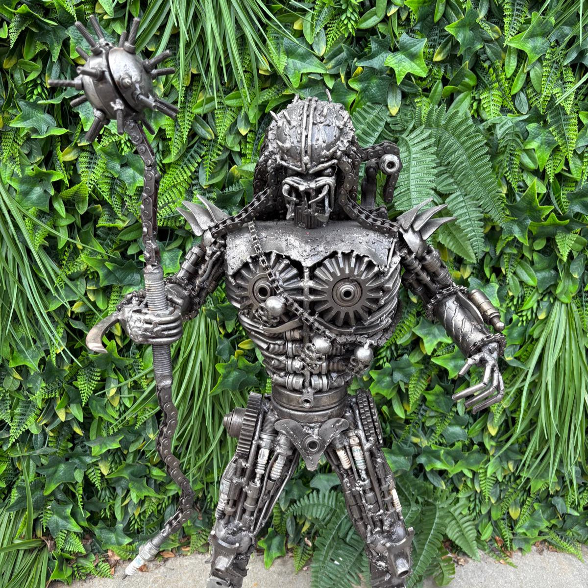 Predator - Ball & Chain Metal Sculpture