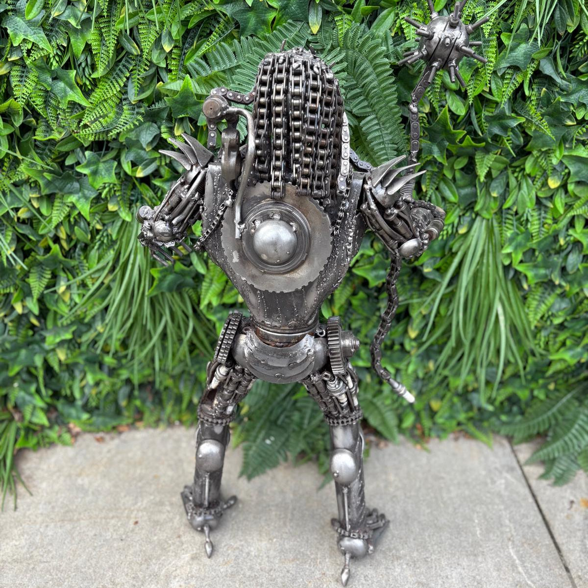 Predator - Ball & Chain Metal Sculpture
