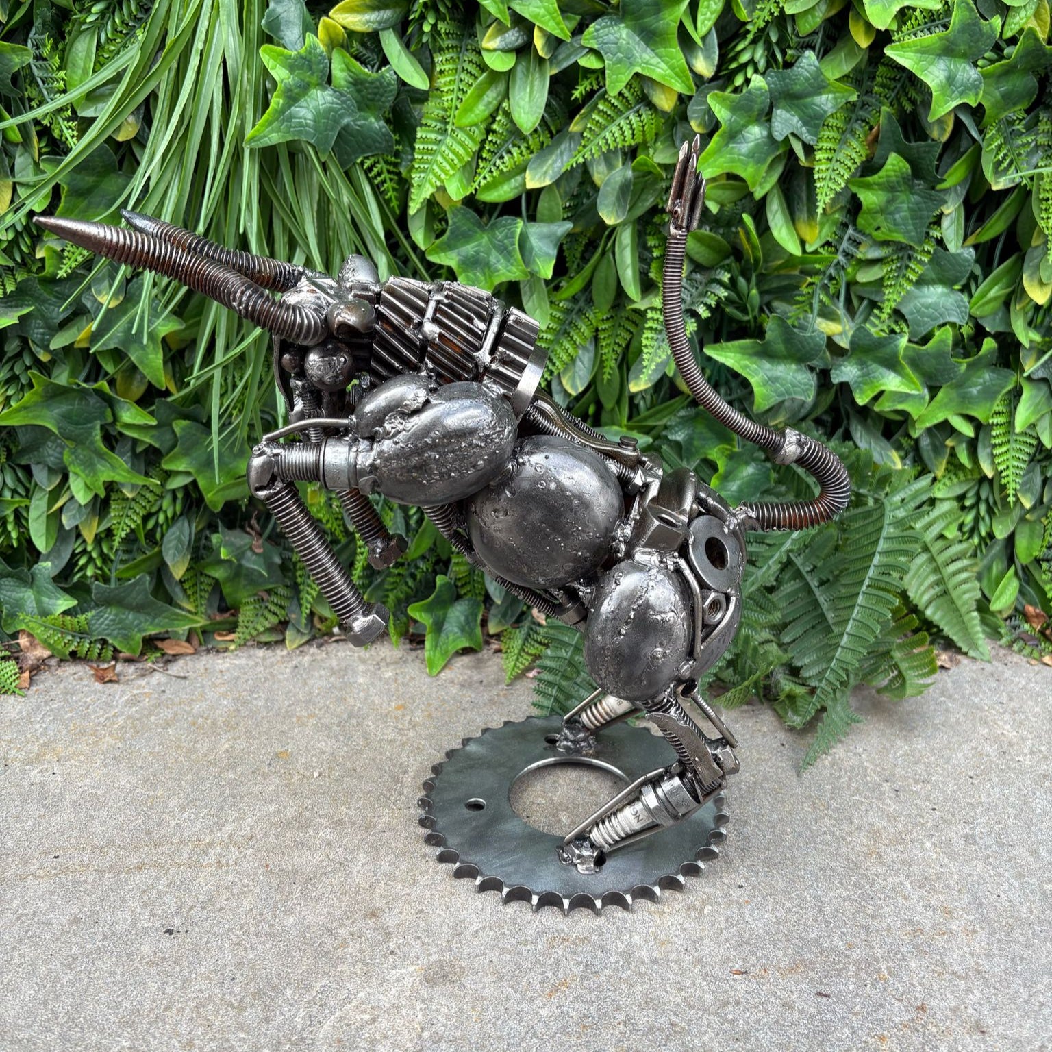 Metal Bull Sculpture