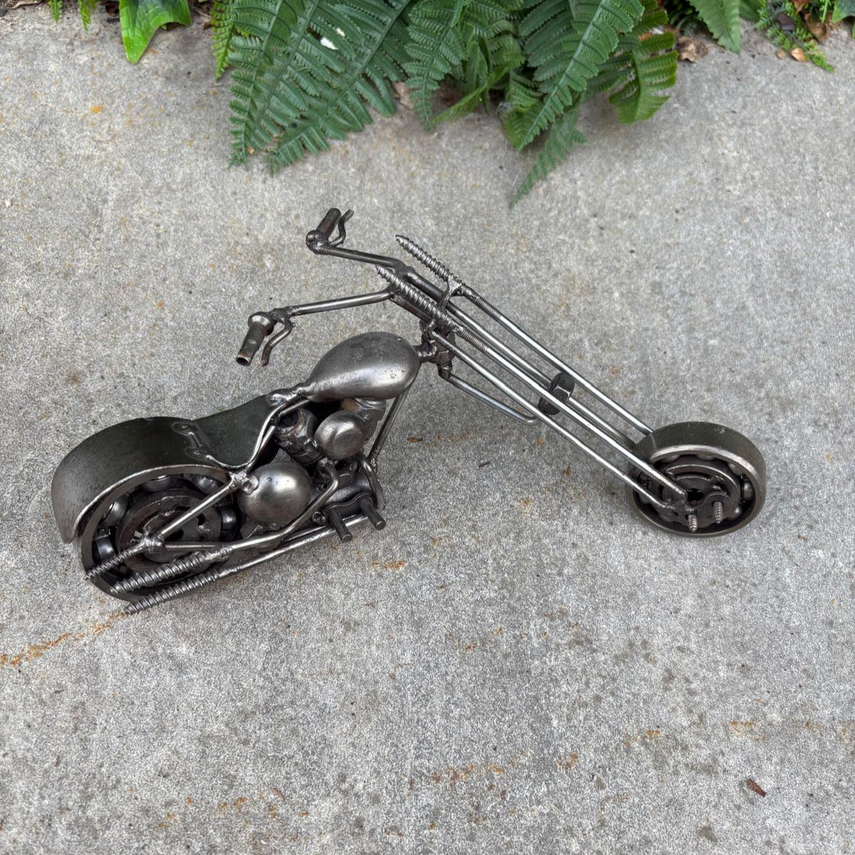 Motorcycle - Small Metal Sculpture