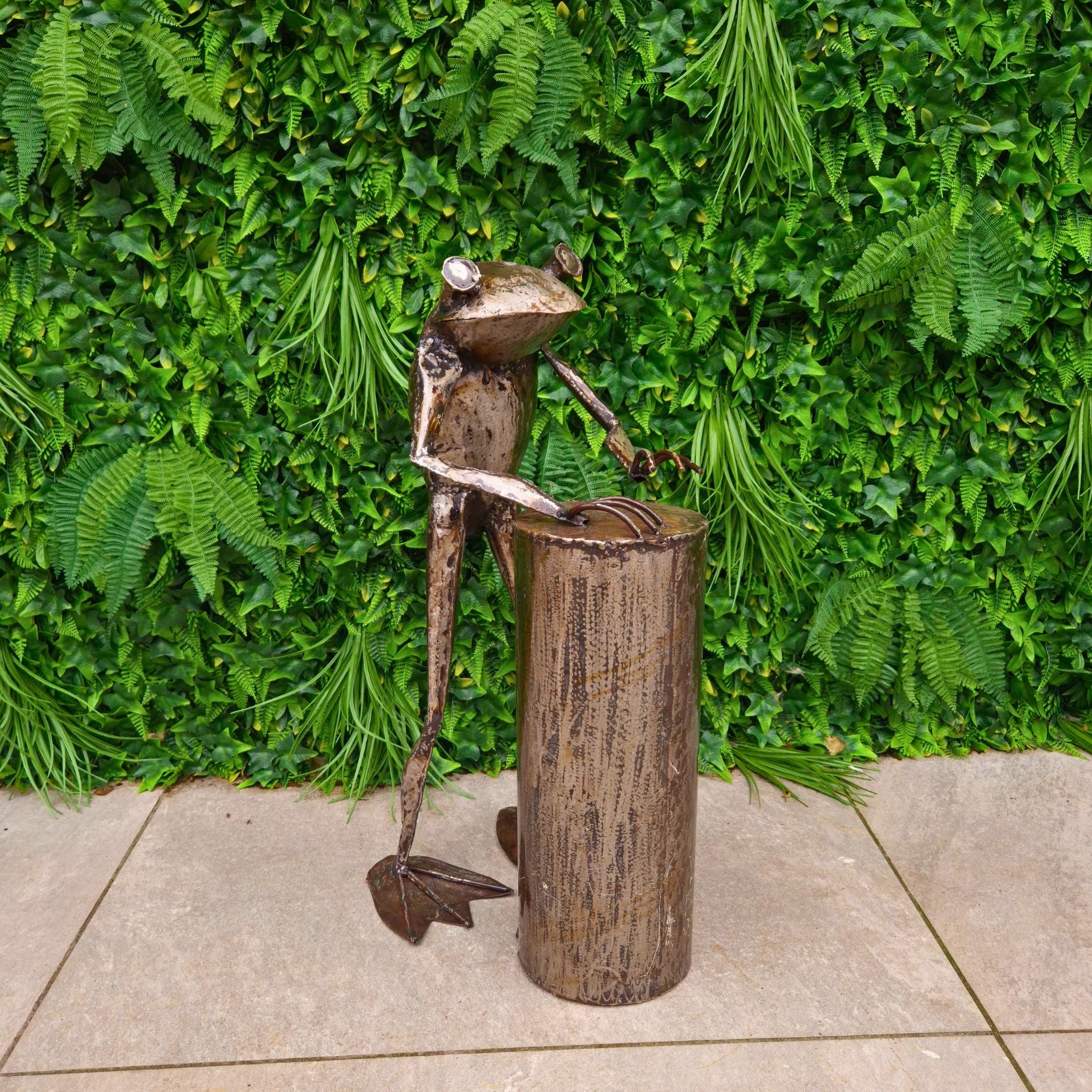 Bongos Frog Metal Sculptures - Pangea Sculptures