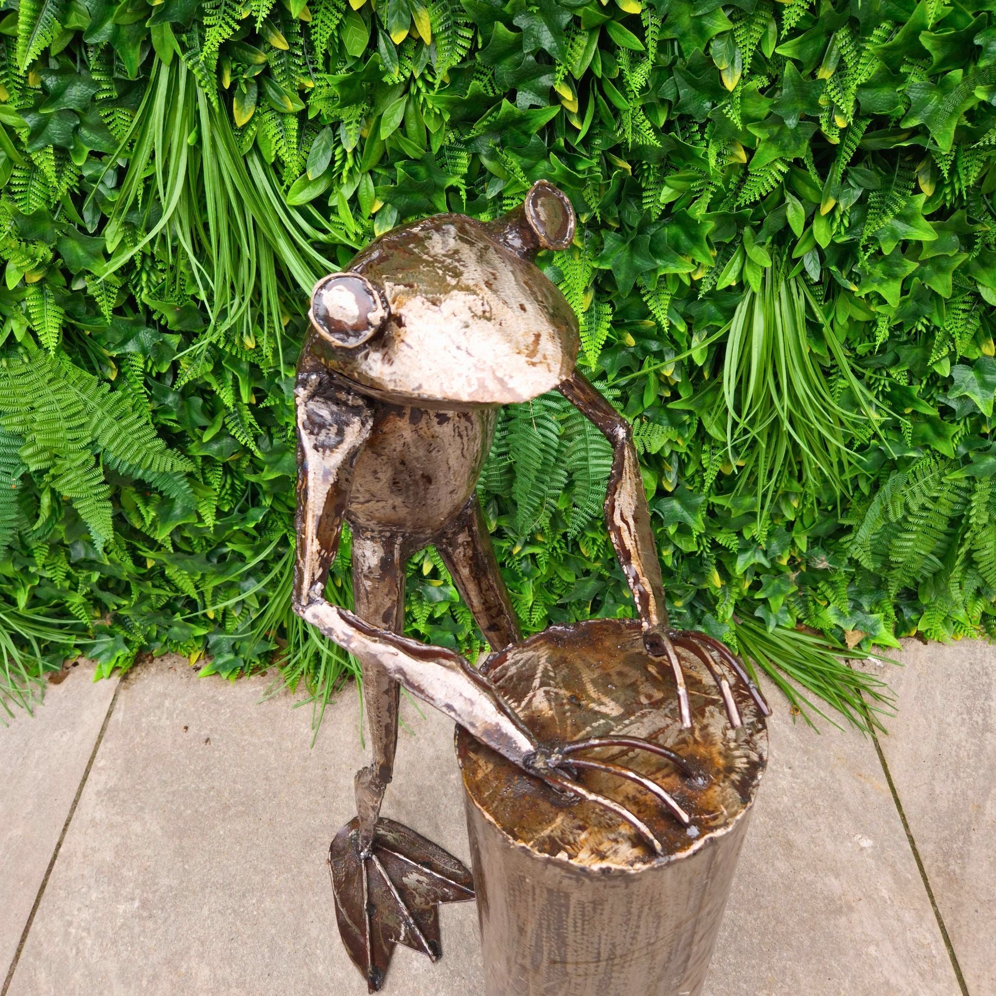 Bongos Frog Metal Sculptures - Pangea Sculptures