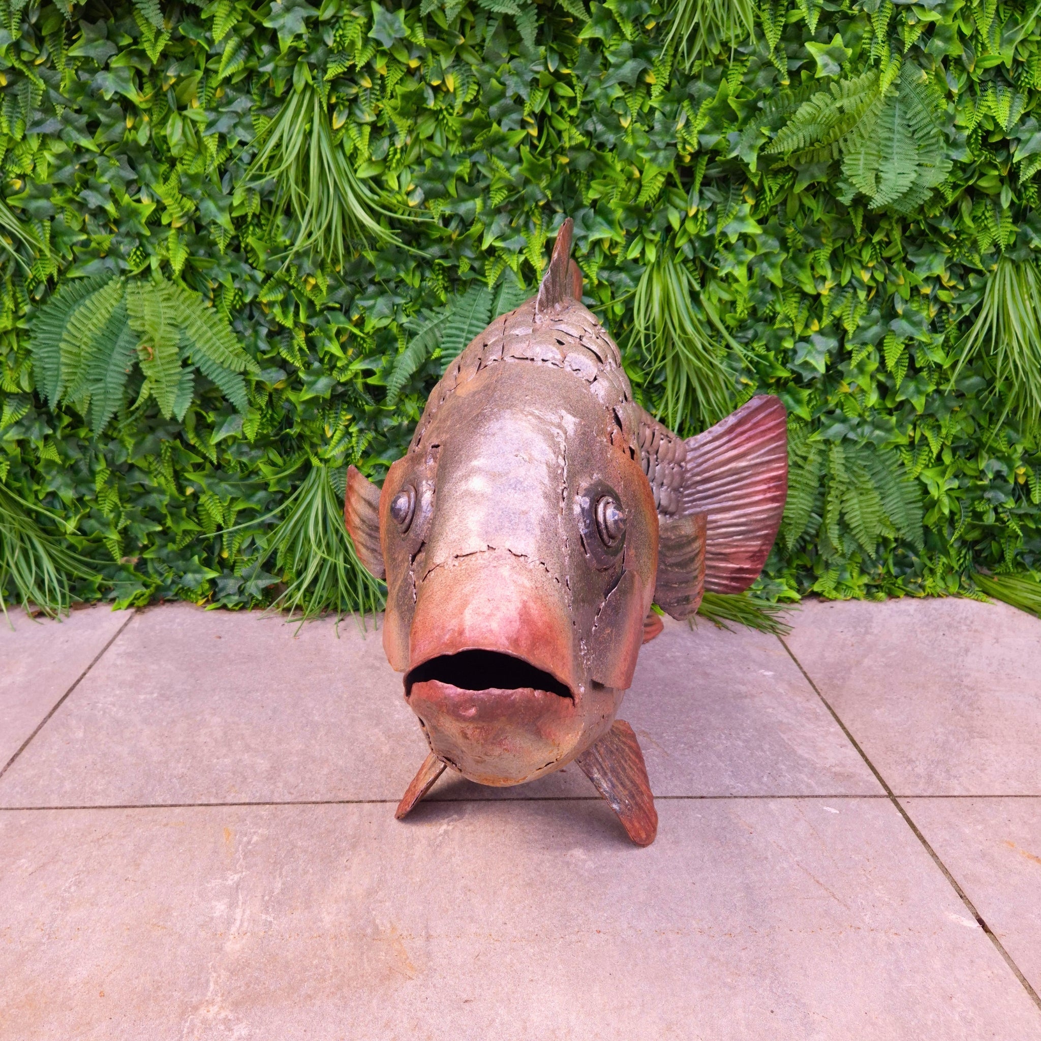 Carp Fish Metal Sculpture - Pangea Sculptures