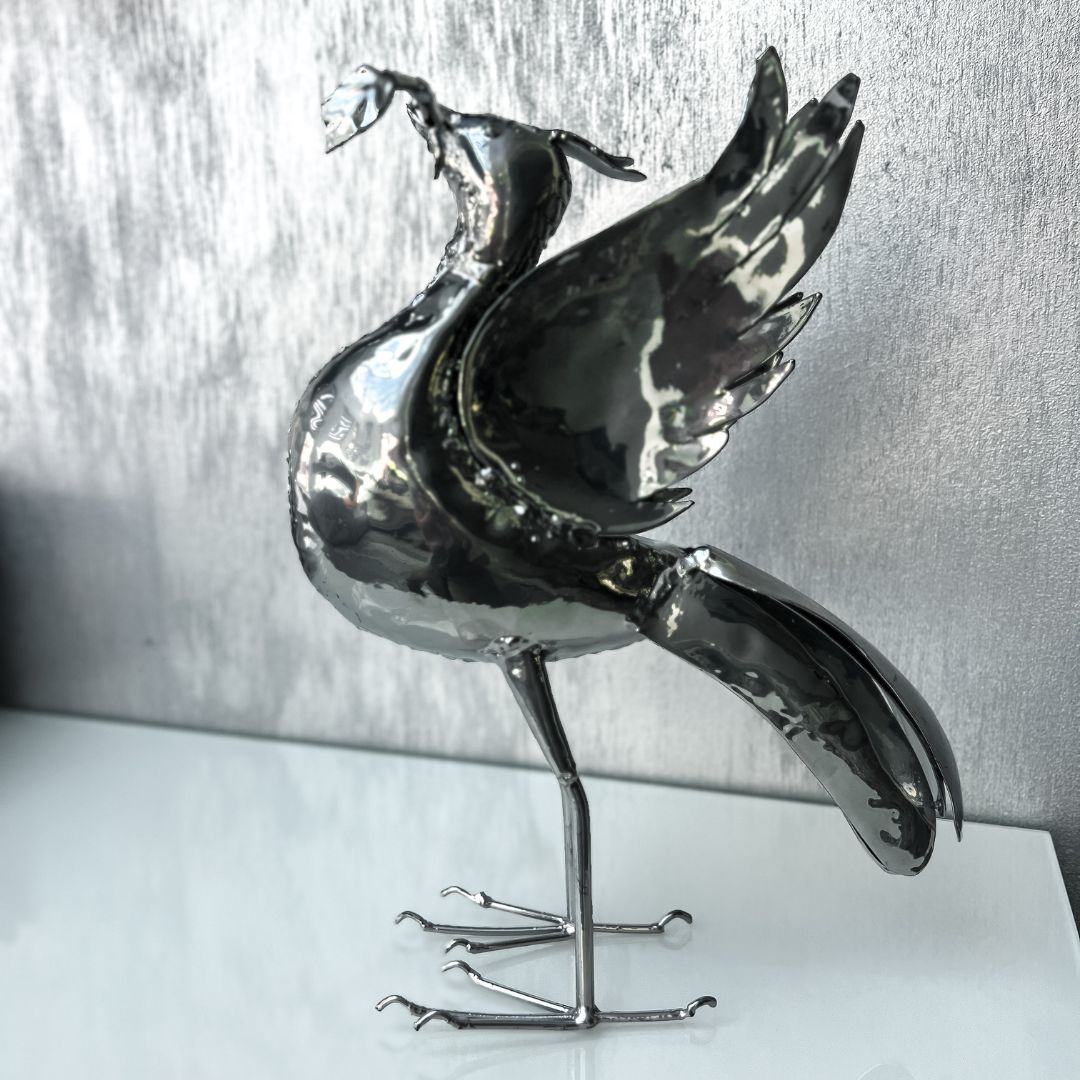 Chrome Liver bird | Limited Edition - Pangea Sculptures