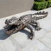 Crocodile Metal Sculpture 4ft