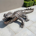 Crocodile Metal Sculpture 4ft