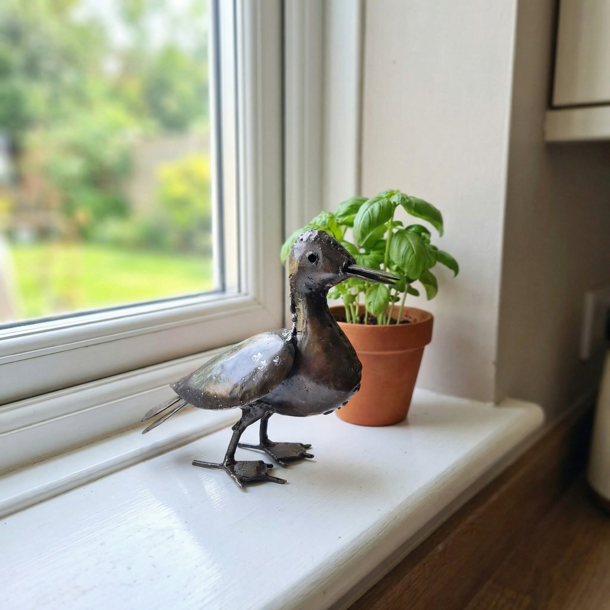 Duckling Metal Sculpture