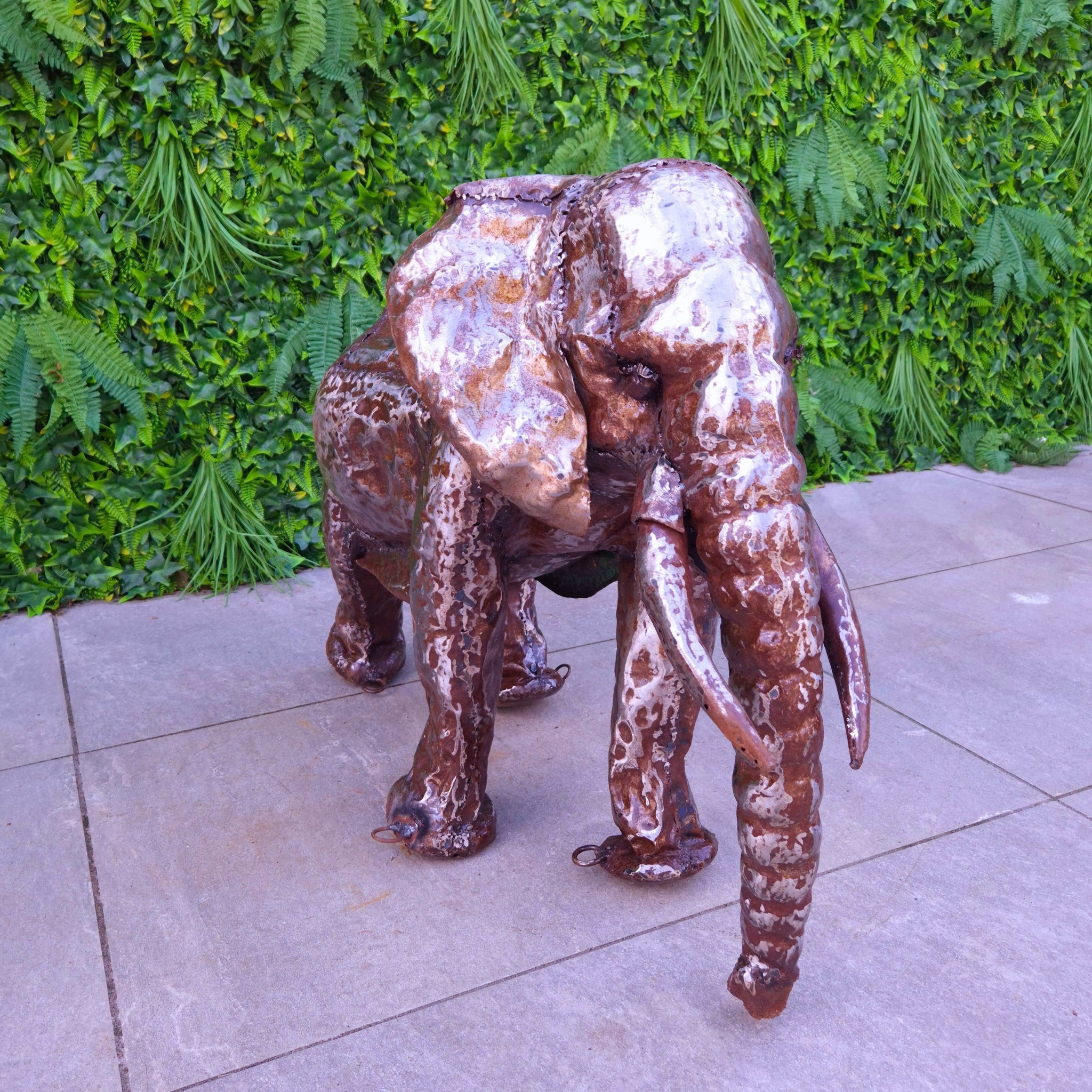 Elephant Metal Sculpture 2ft - Pangea Sculptures