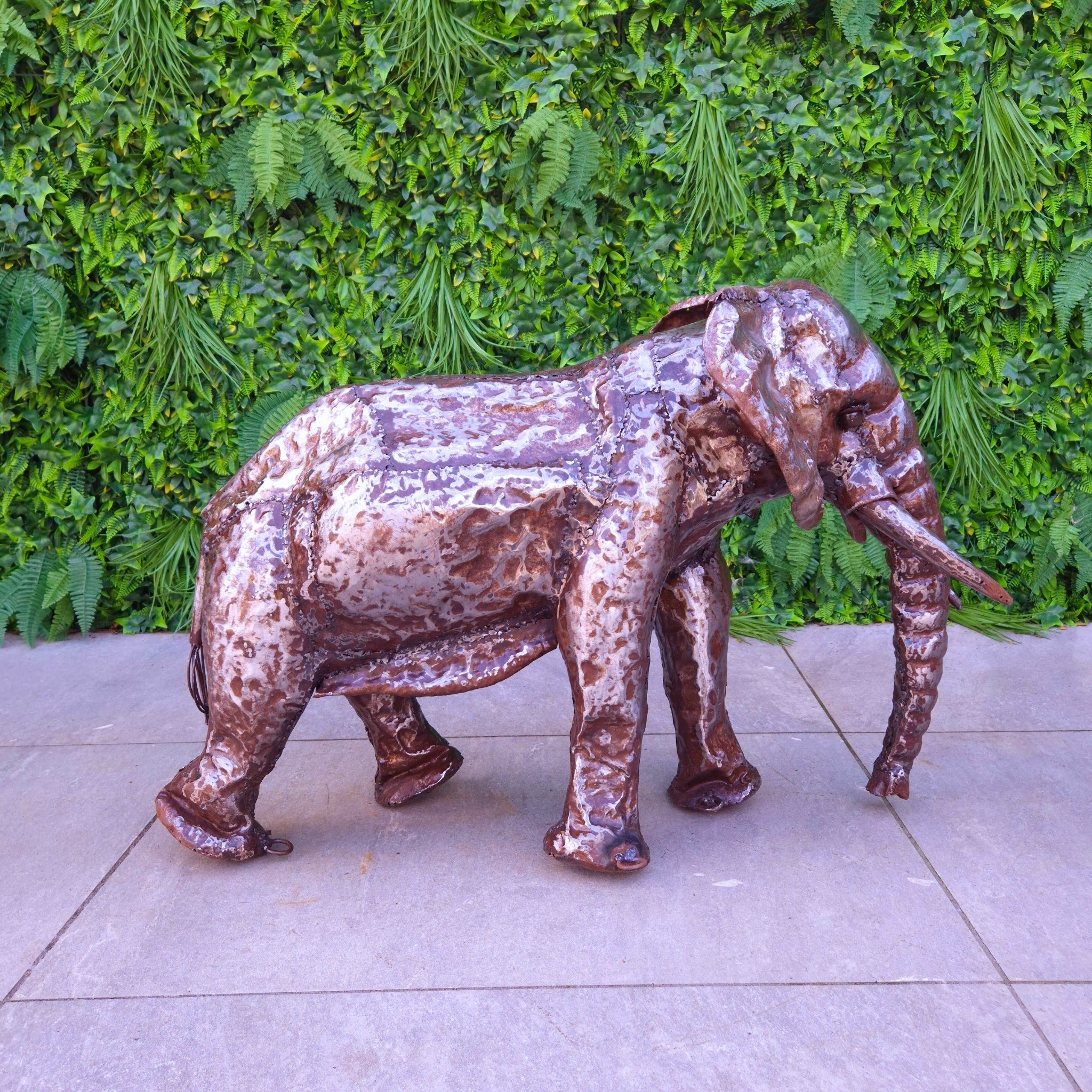 Elephant Metal Sculpture 2ft - Pangea Sculptures