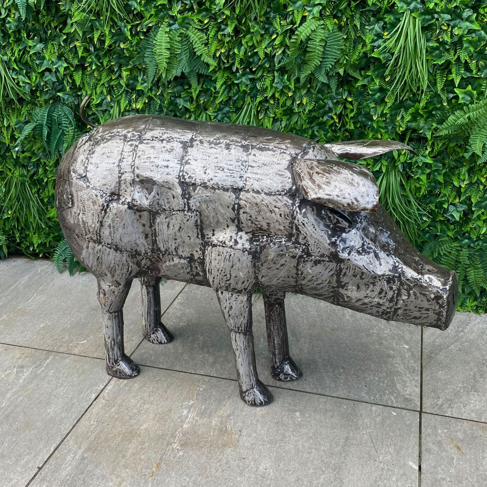 Pig Metal Sculpture - Pangea Sculptures