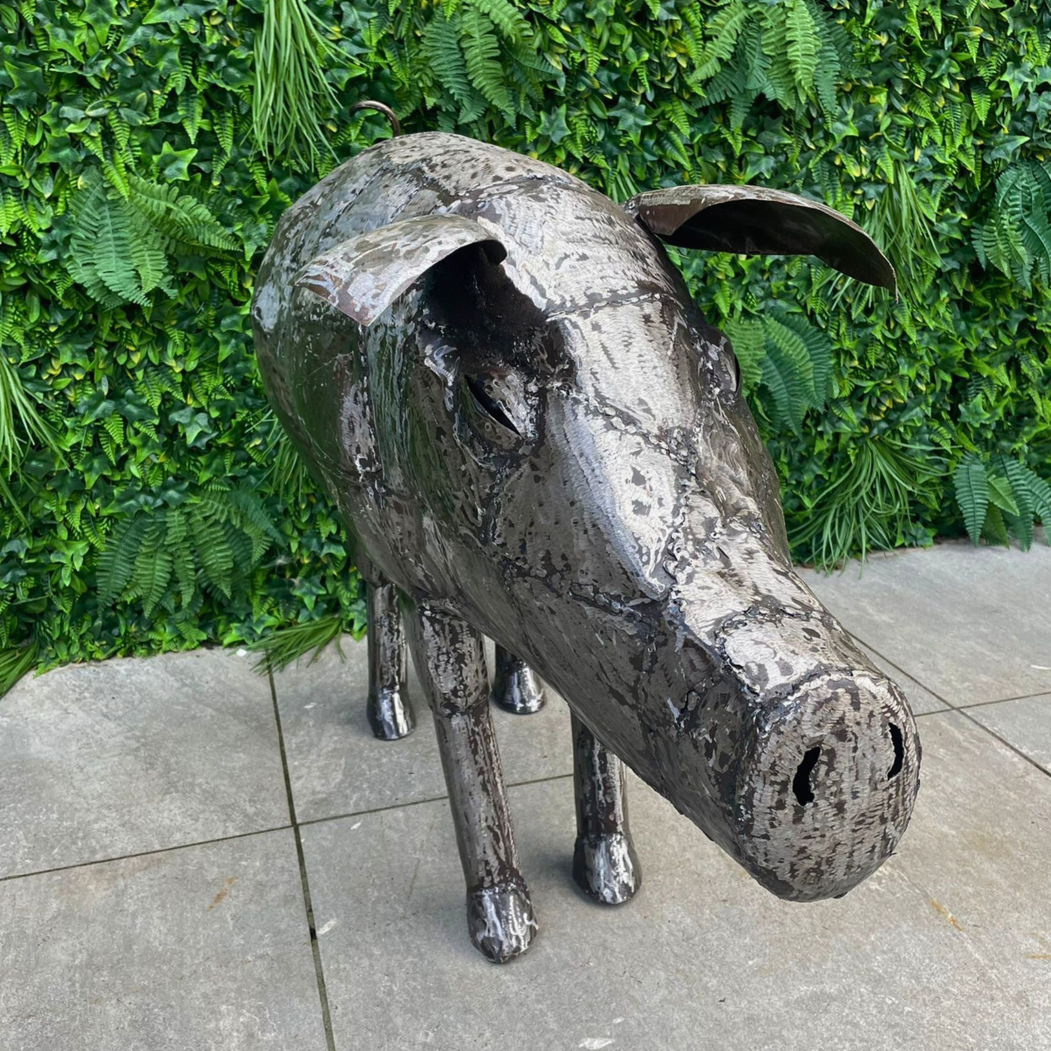 Pig Metal Sculpture - Pangea Sculptures