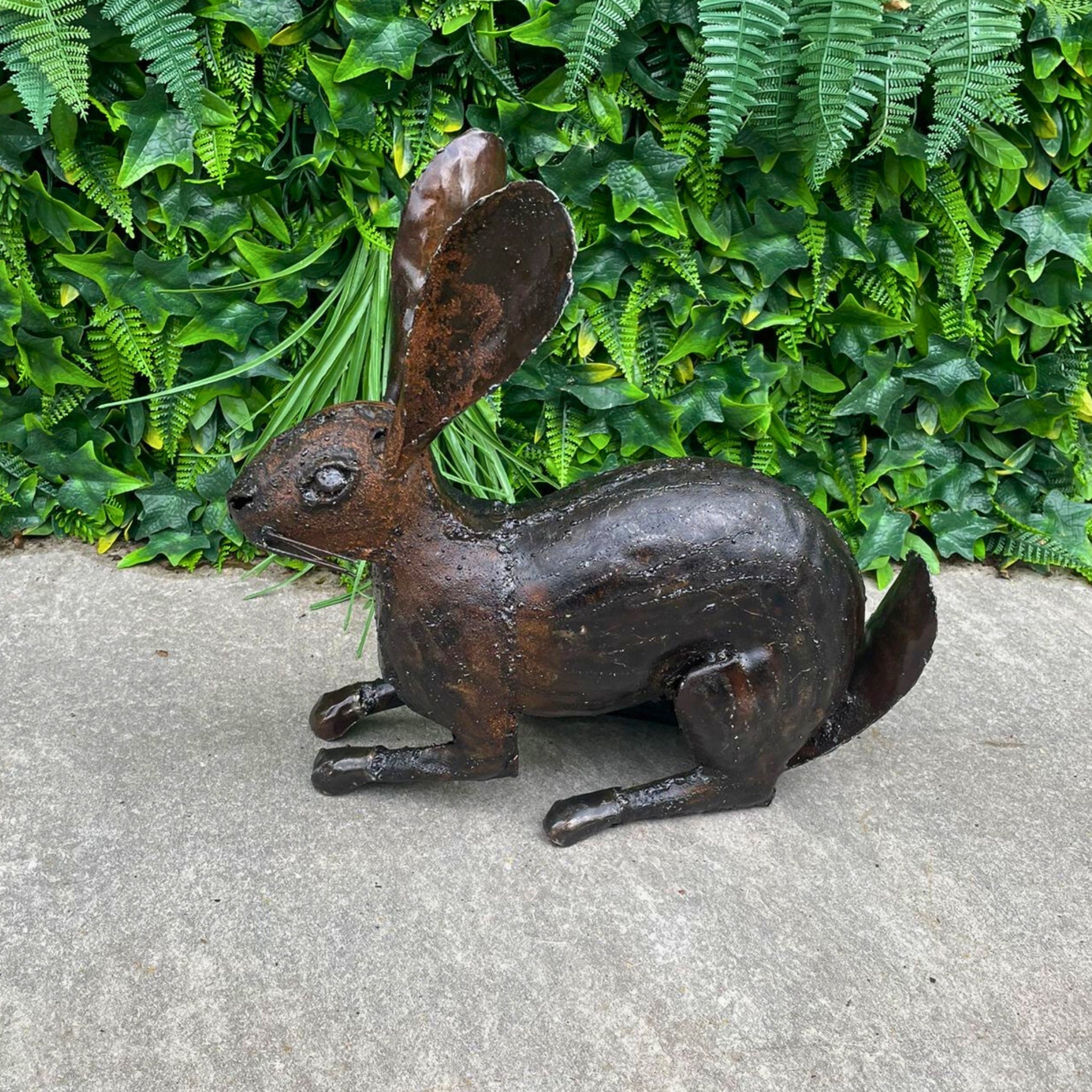 Rabbit Metal Sculpture - Pangea Sculptures