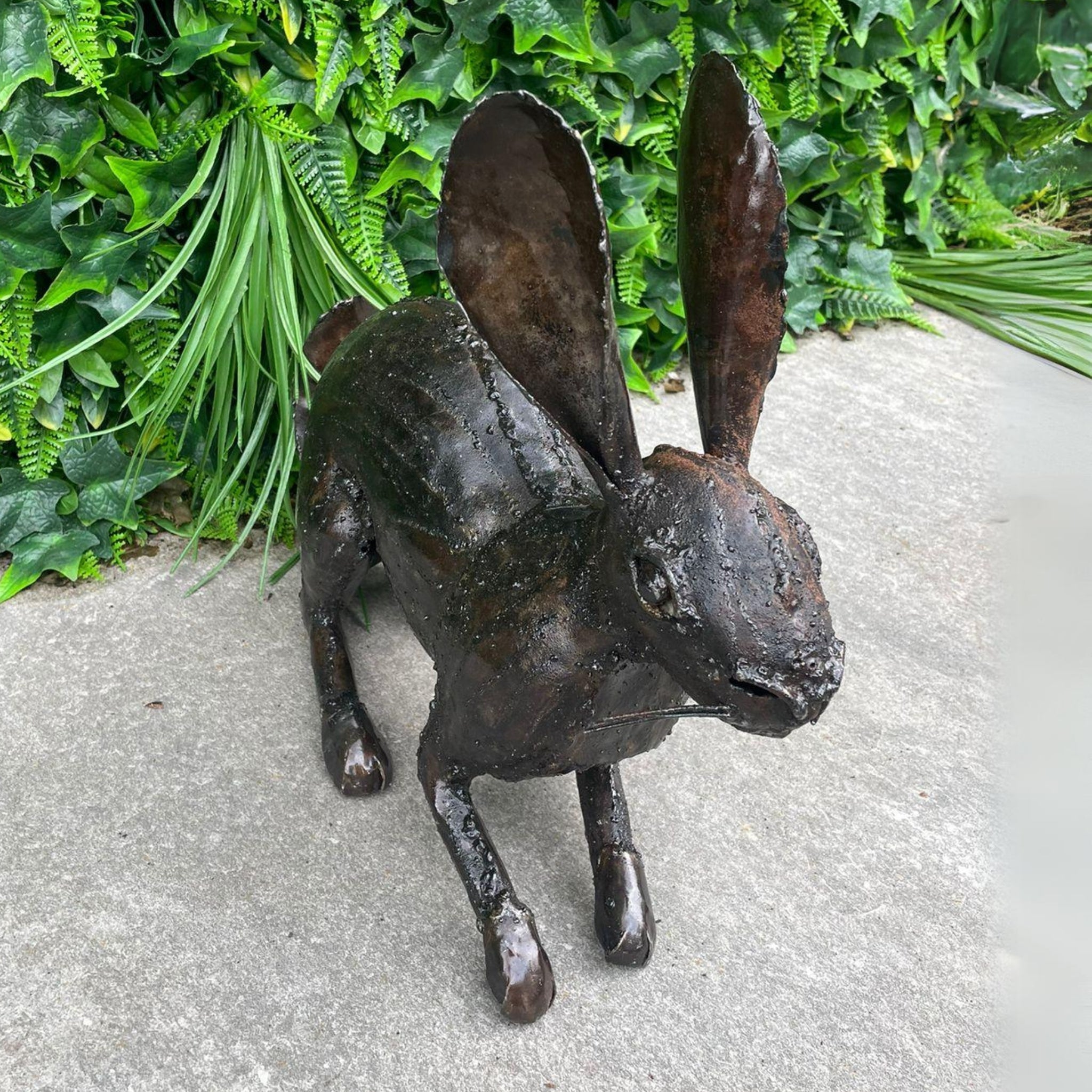 Rabbit Metal Sculpture - Pangea Sculptures