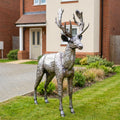 Adult Stag Metal Sculpture