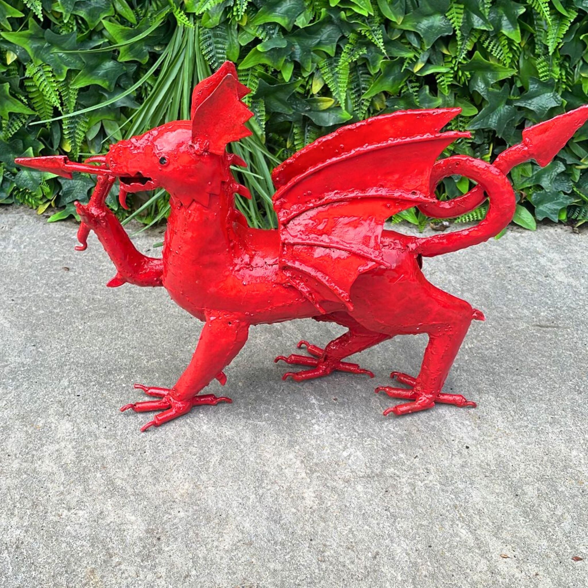 Welsh Dragon Metal Sculpture - Pangea Sculptures