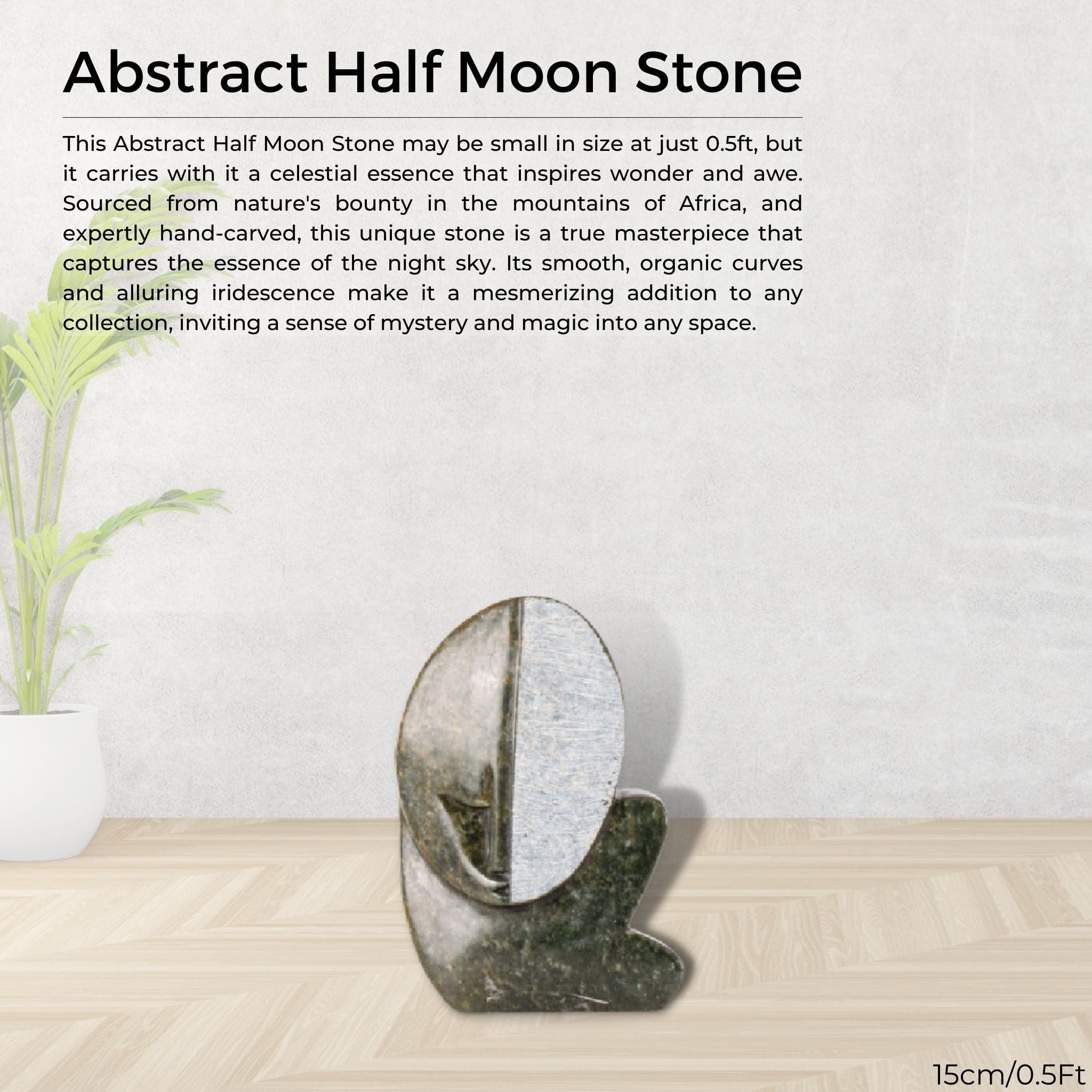 Abstract Half Moon Stone - Pangea Sculptures