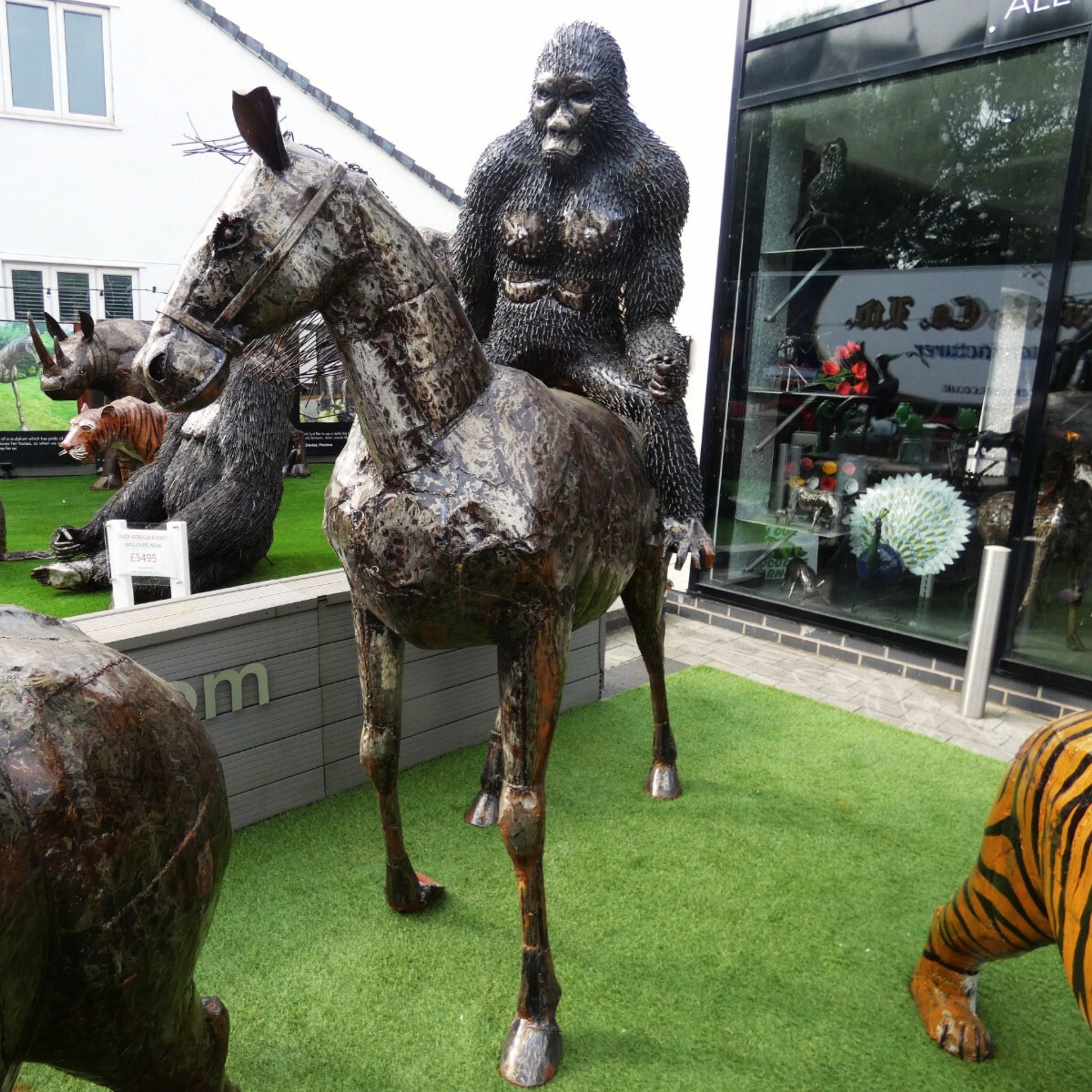 Ape on Horseback - Pangea Sculptures